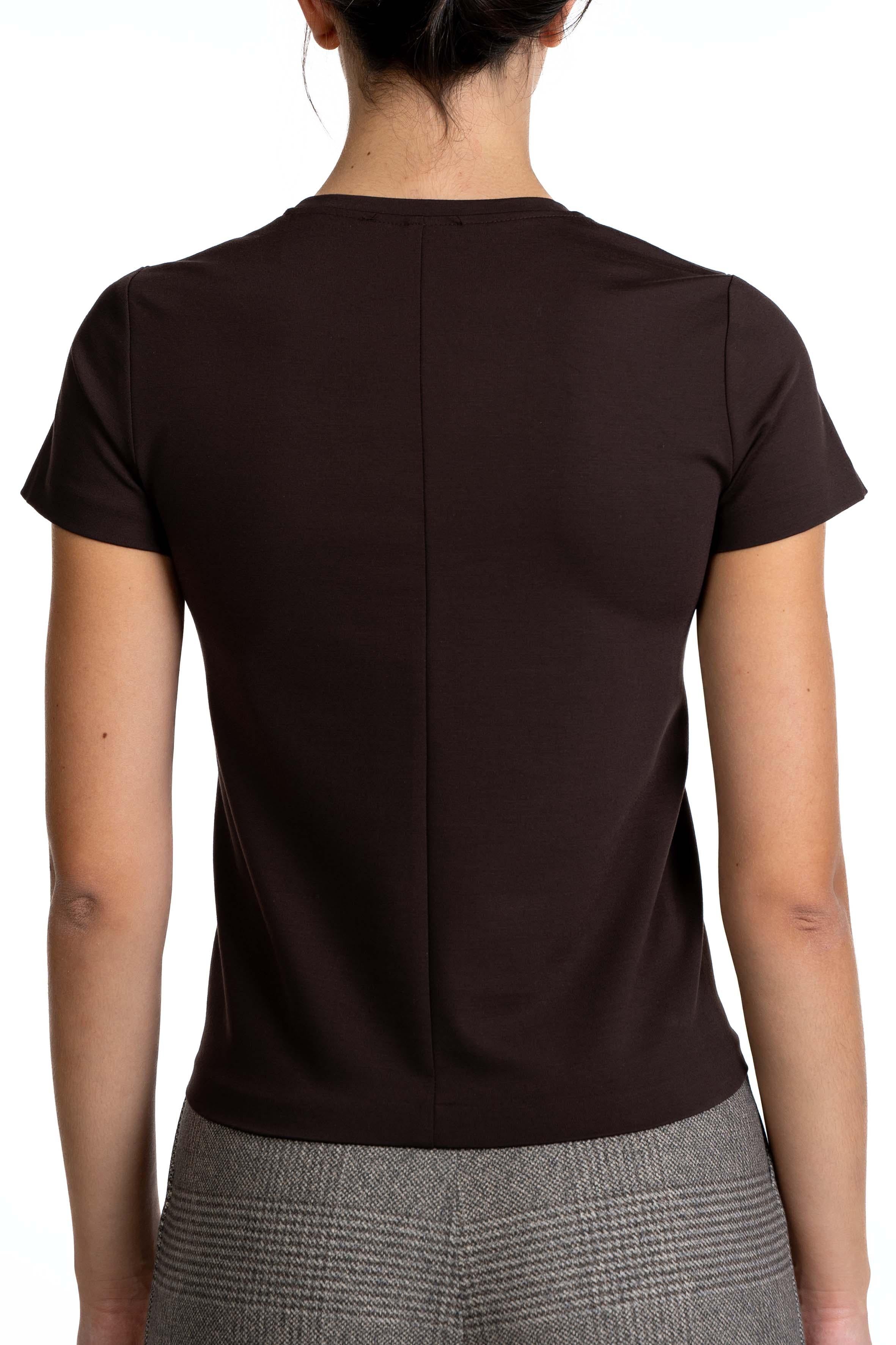 T-shirt testa di moro in tessuto tecnico. 4631 4376 MORO ALICE MILLER