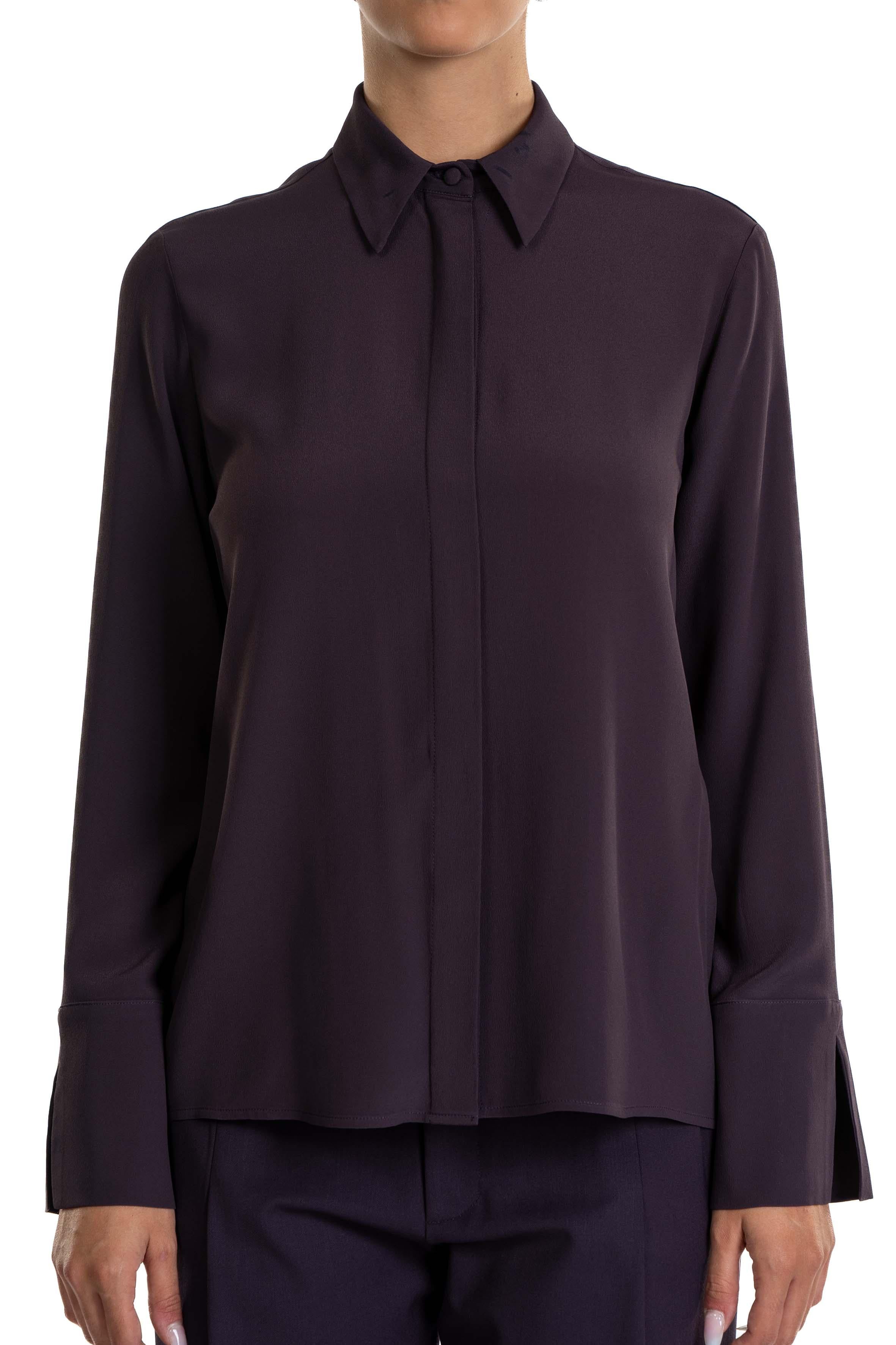 Camicia in misto seta 31105 MELANZANA FEDERICA TOSI