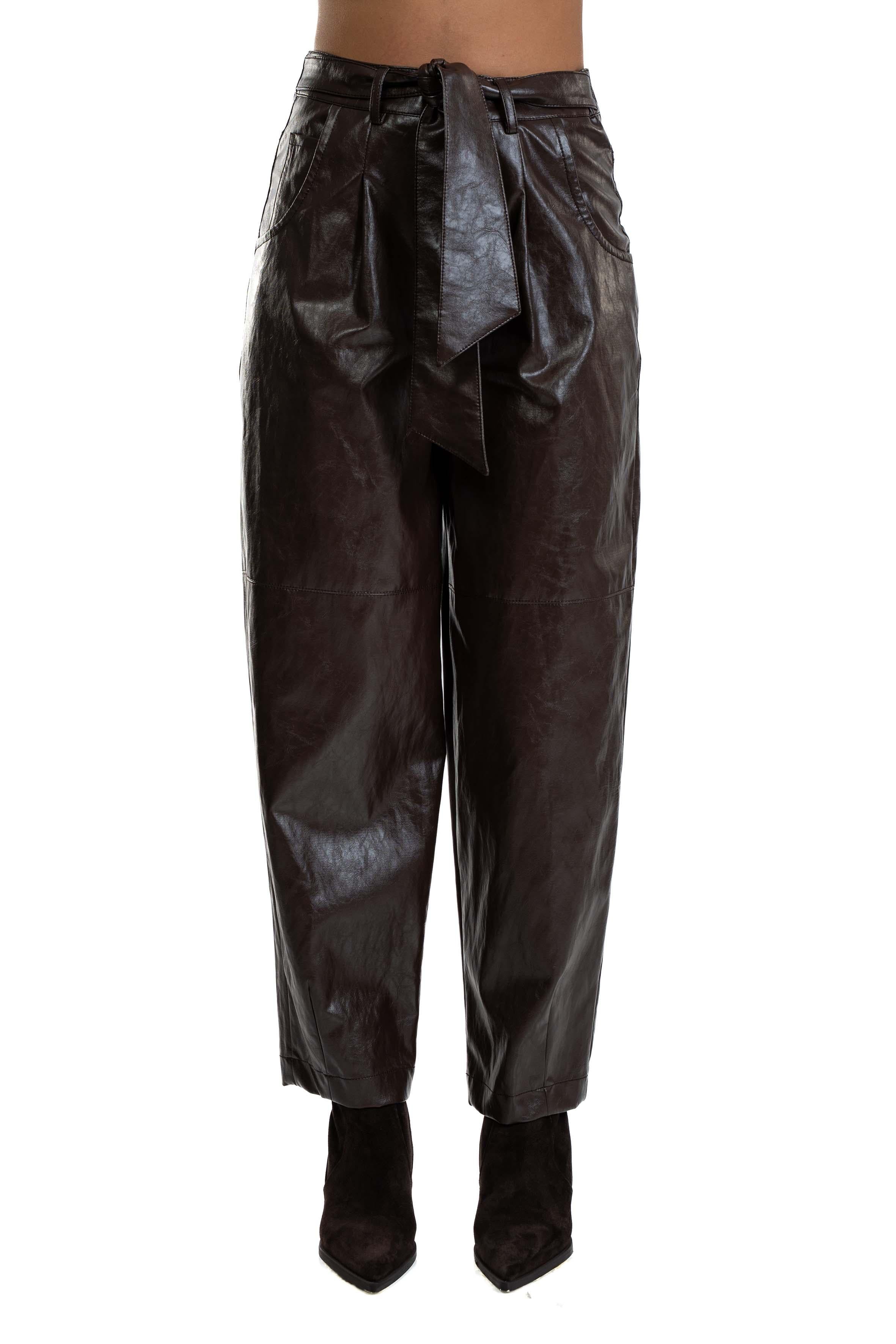 Pantalone balloon in ecopelle 30803 MORO FEDERICA TOSI