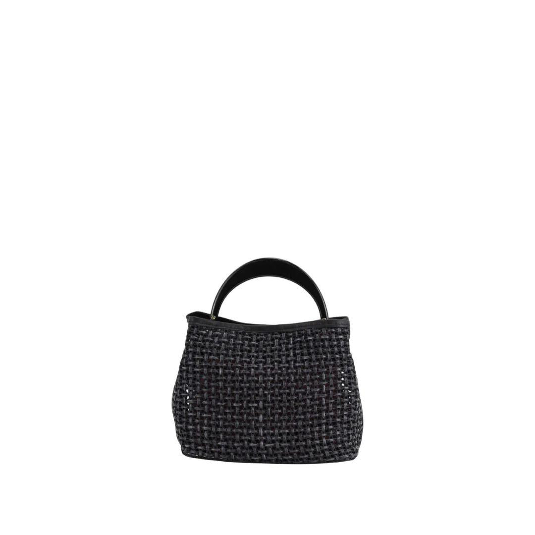 Borsa Ingrid in rafia INGRID TABRU 2041 NERO MY BEST BAG