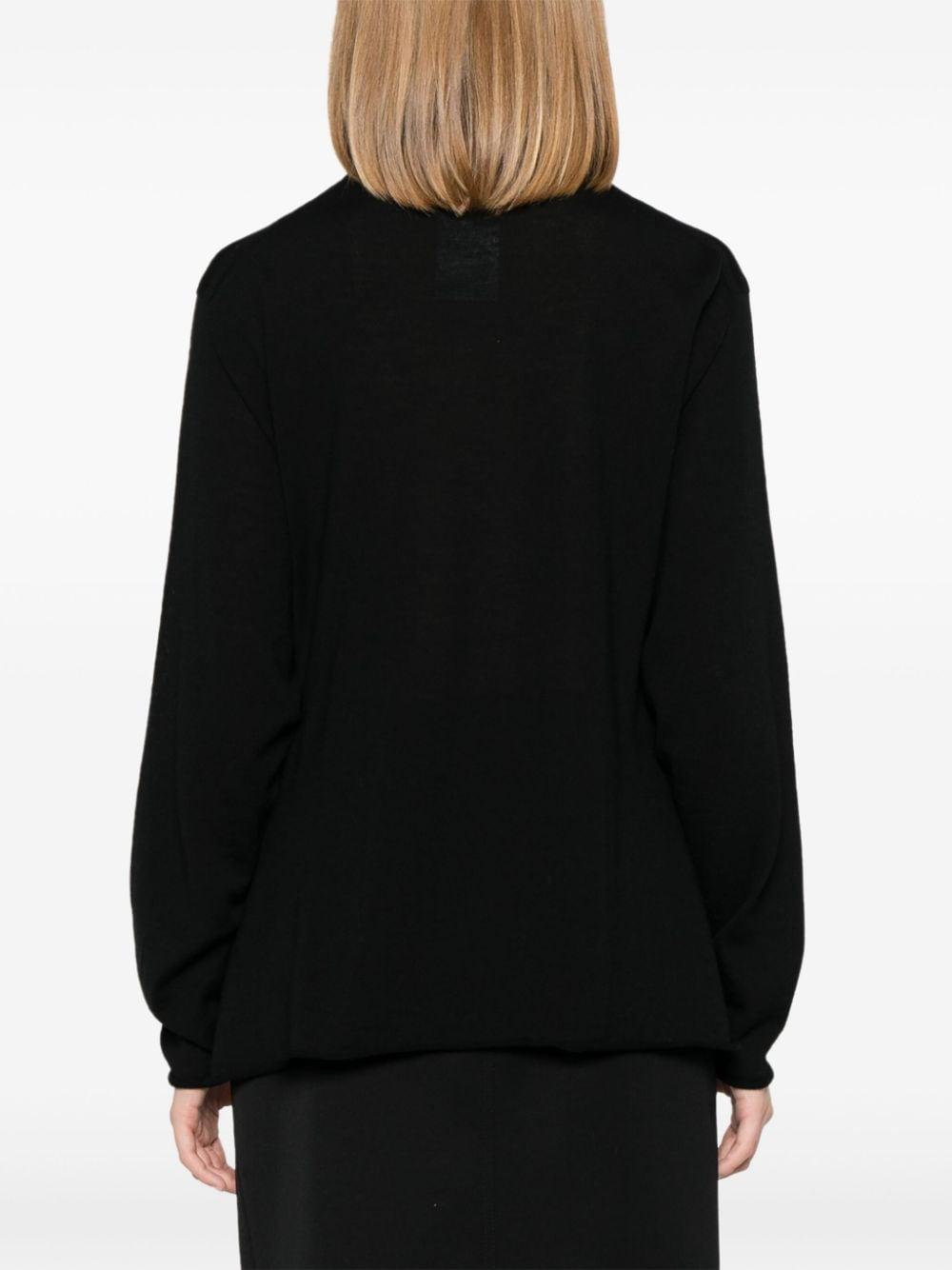 Maglia in lana nera con spilla 0920 7100 N PHILOSOPHY