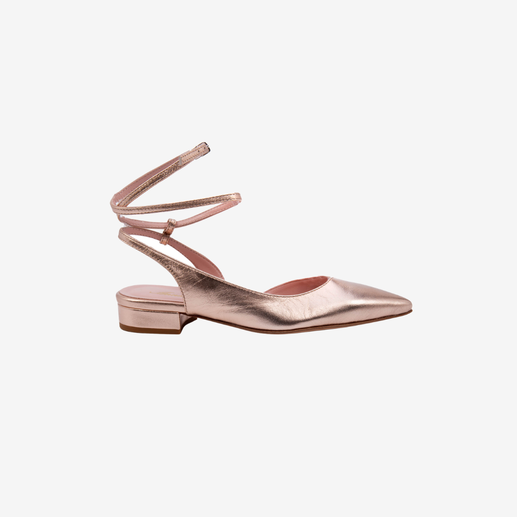 Slingback laminata rosa. 1719 R ANNA F