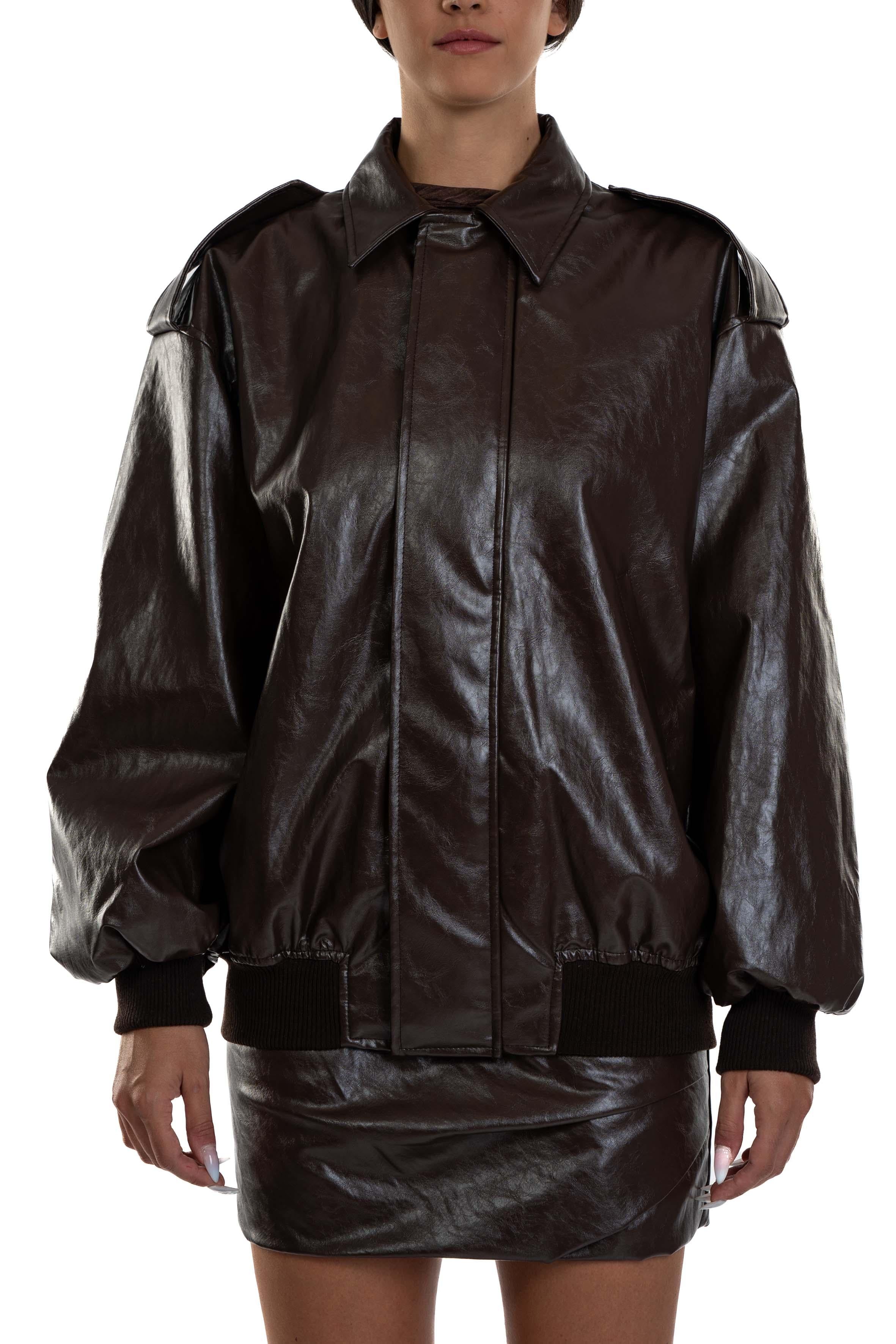 Bomber in ecopelle 30251 MORO FEDERICA TOSI