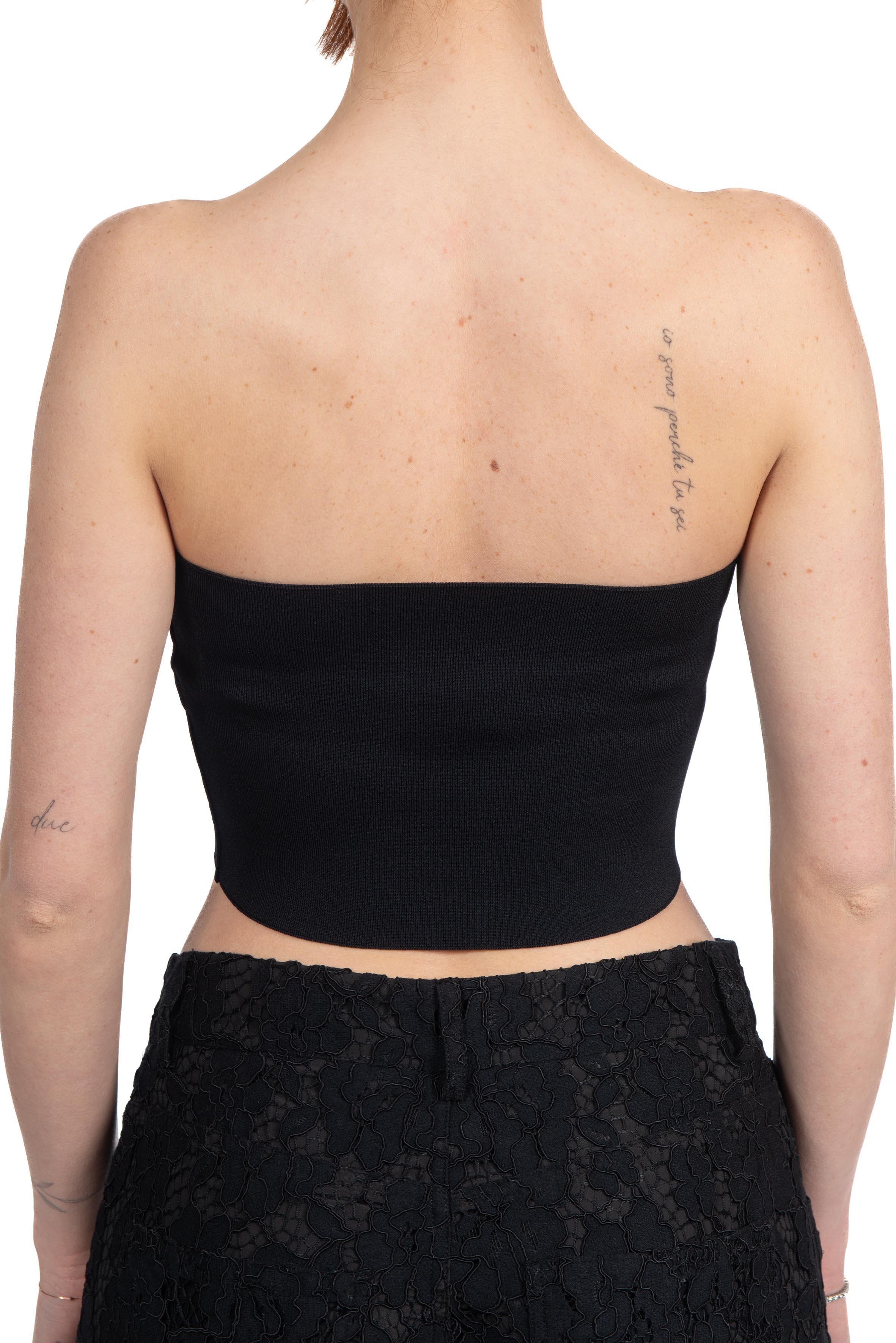 Top Milo a fascia MILO F6SA01 NERO LIVIANA CONTI