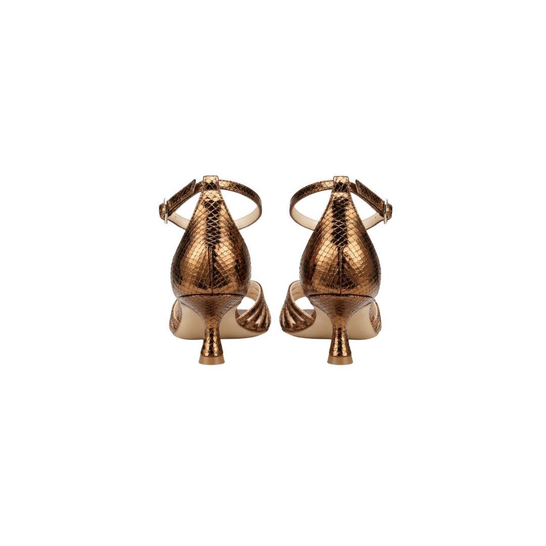 Sandalo intrecciato whips bronzo 3892 BRONZO ANNA F