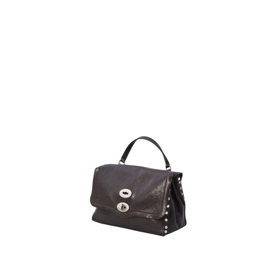 Borsa Postina S tabacco testa di moro POSTINA S TABACCO BROWN CARBONE ZANELLATO