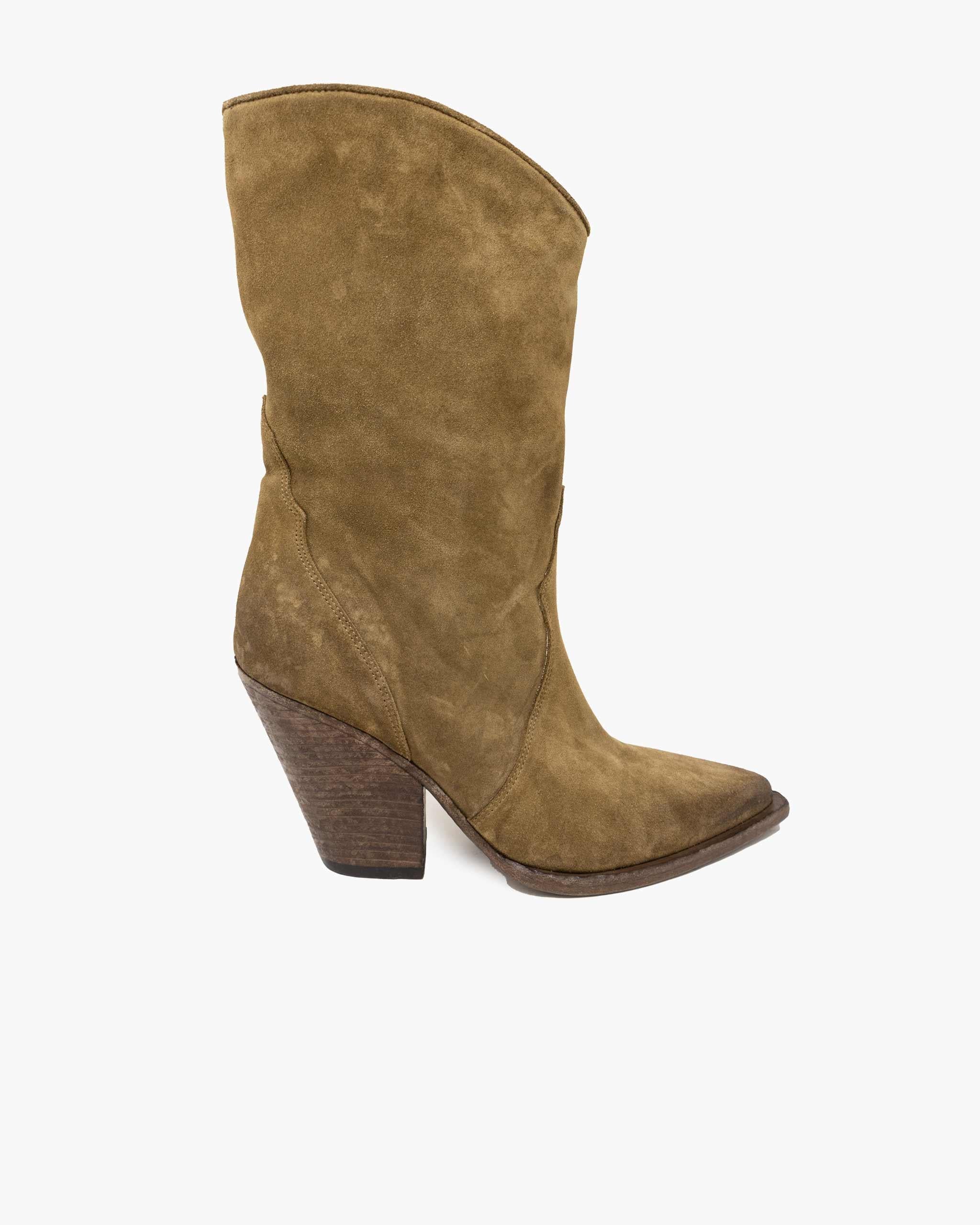 Stivale texano scamosciato beige 3614 B ELENA IACHI