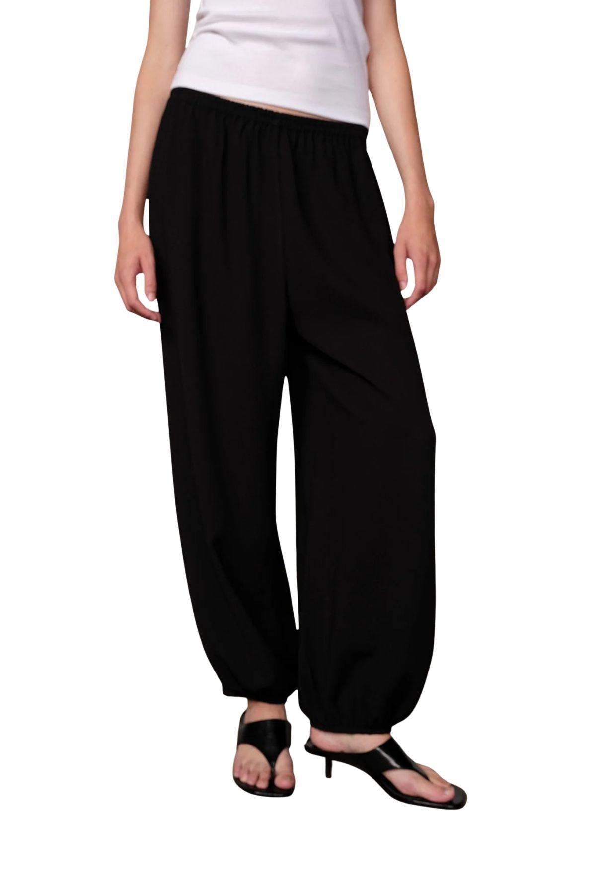 pantalone NYA PANTS BLACK HERSKIND