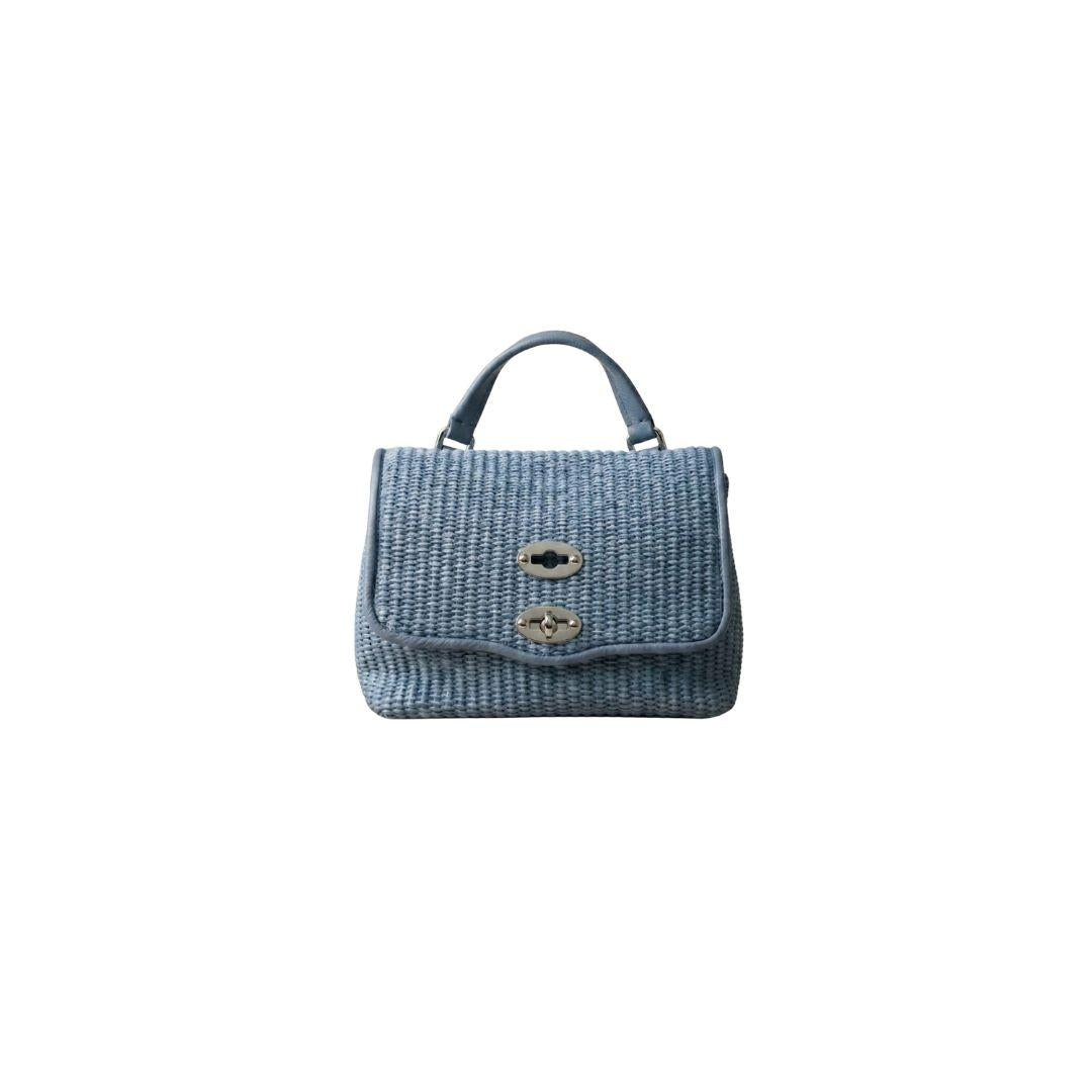 Borsa Postina baby vimini blue adriatico POSTINA BABY VIMINI BLUE ADRIATICO ZANELLATO
