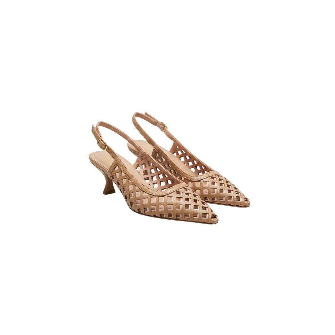 Slingback camel 1664 1664 CAMEL BIANCA DI