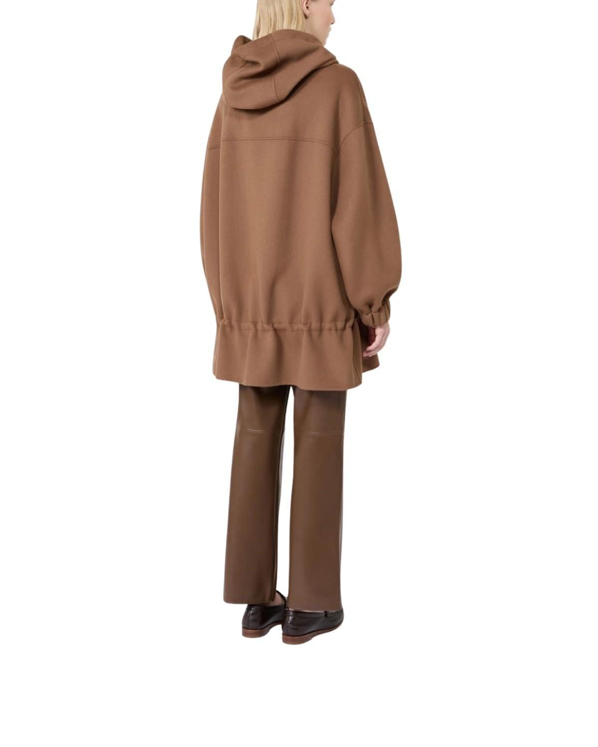 Cappotto in lana con coulisse nocciola Adriana ADRIANA 041 CAMMELLO MAX MARA