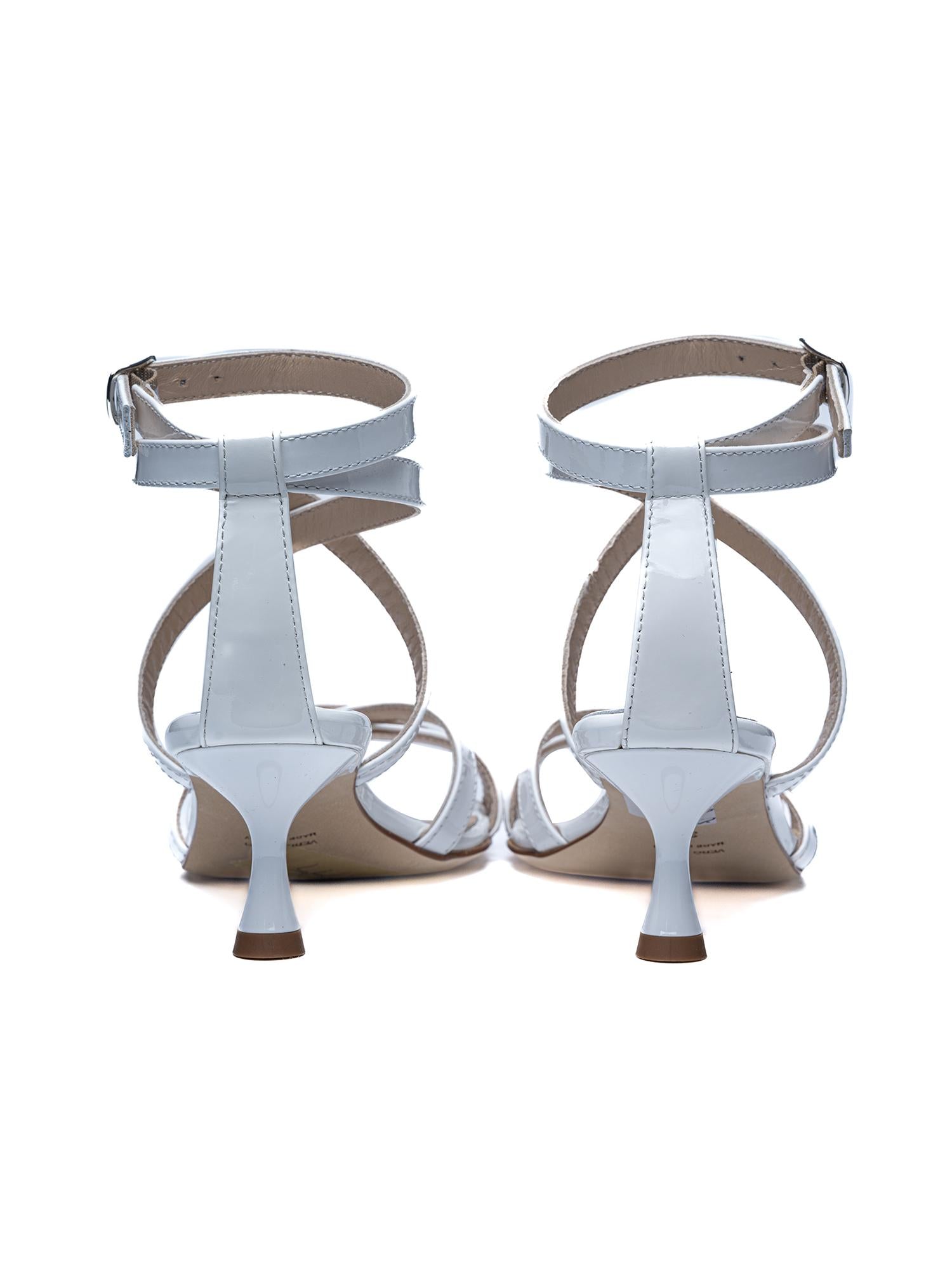 Sandali vernice bianca 3799 B ANNA F