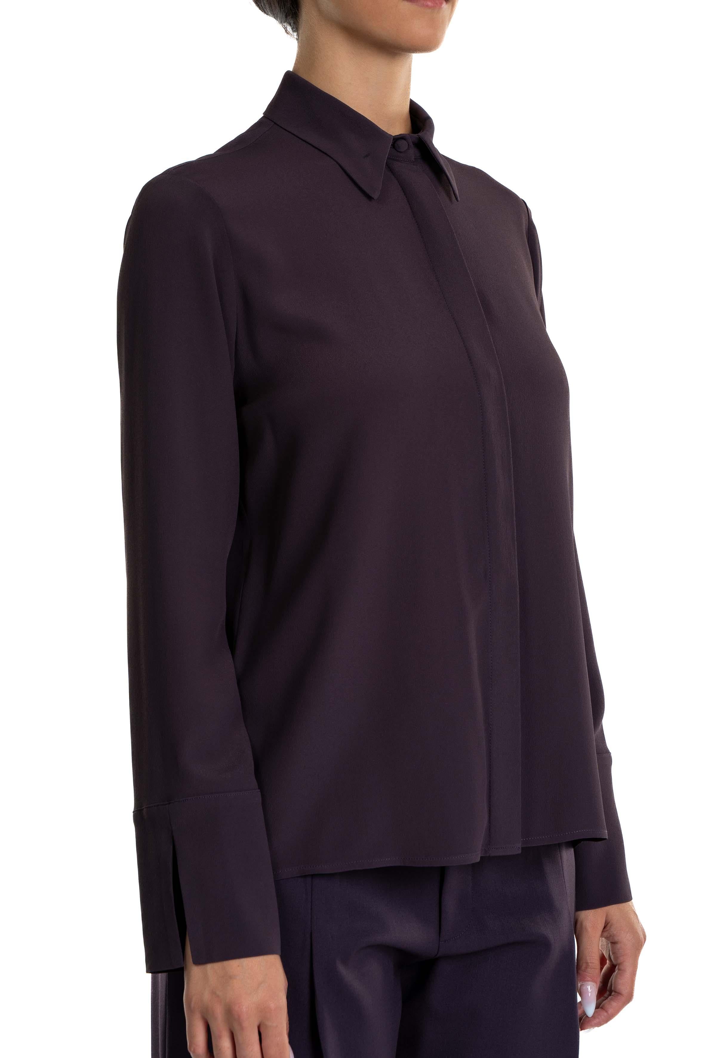 Camicia in misto seta 31105 MELANZANA FEDERICA TOSI