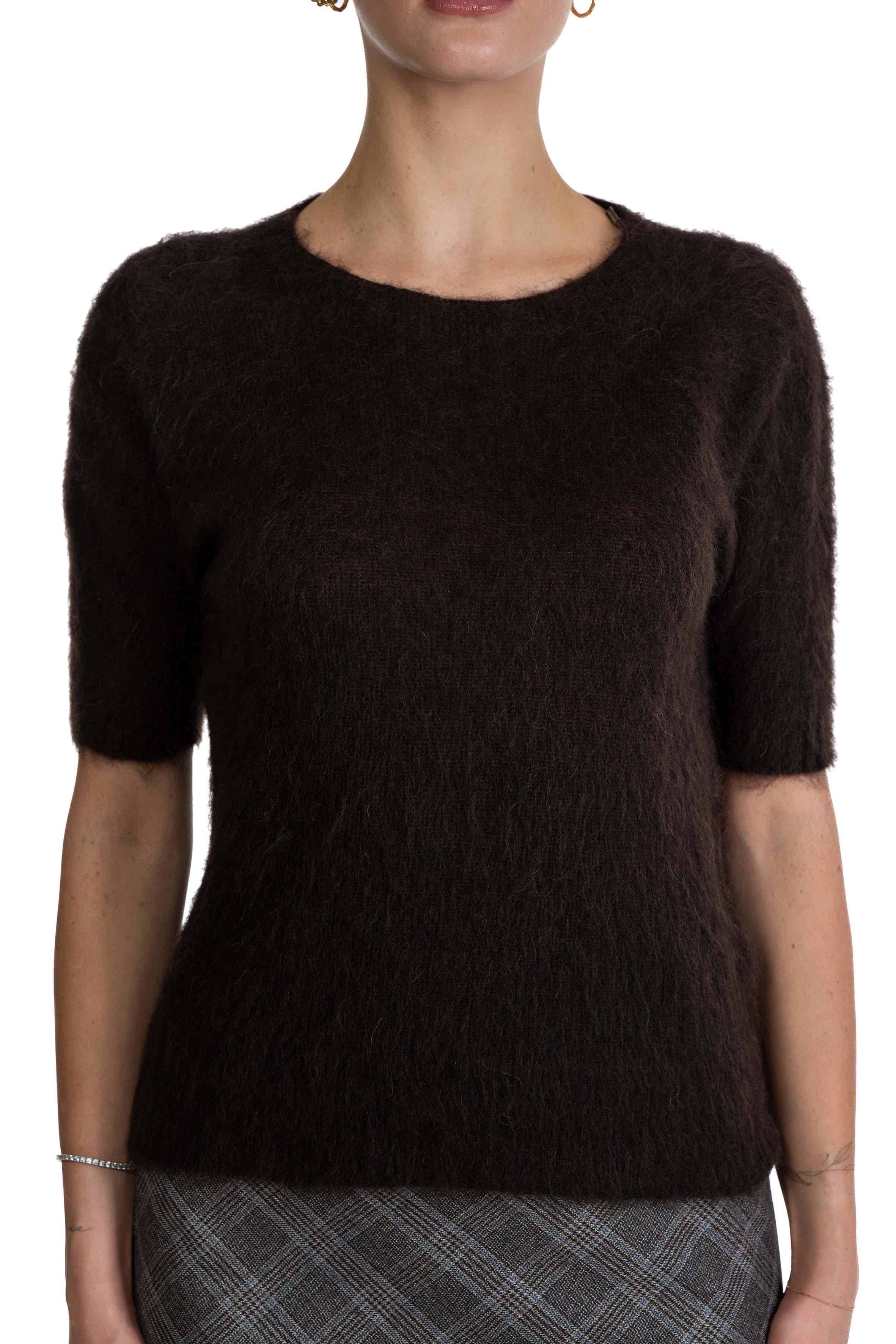 Maglia in alpaca 61292 WENGE D.EXTERIOR