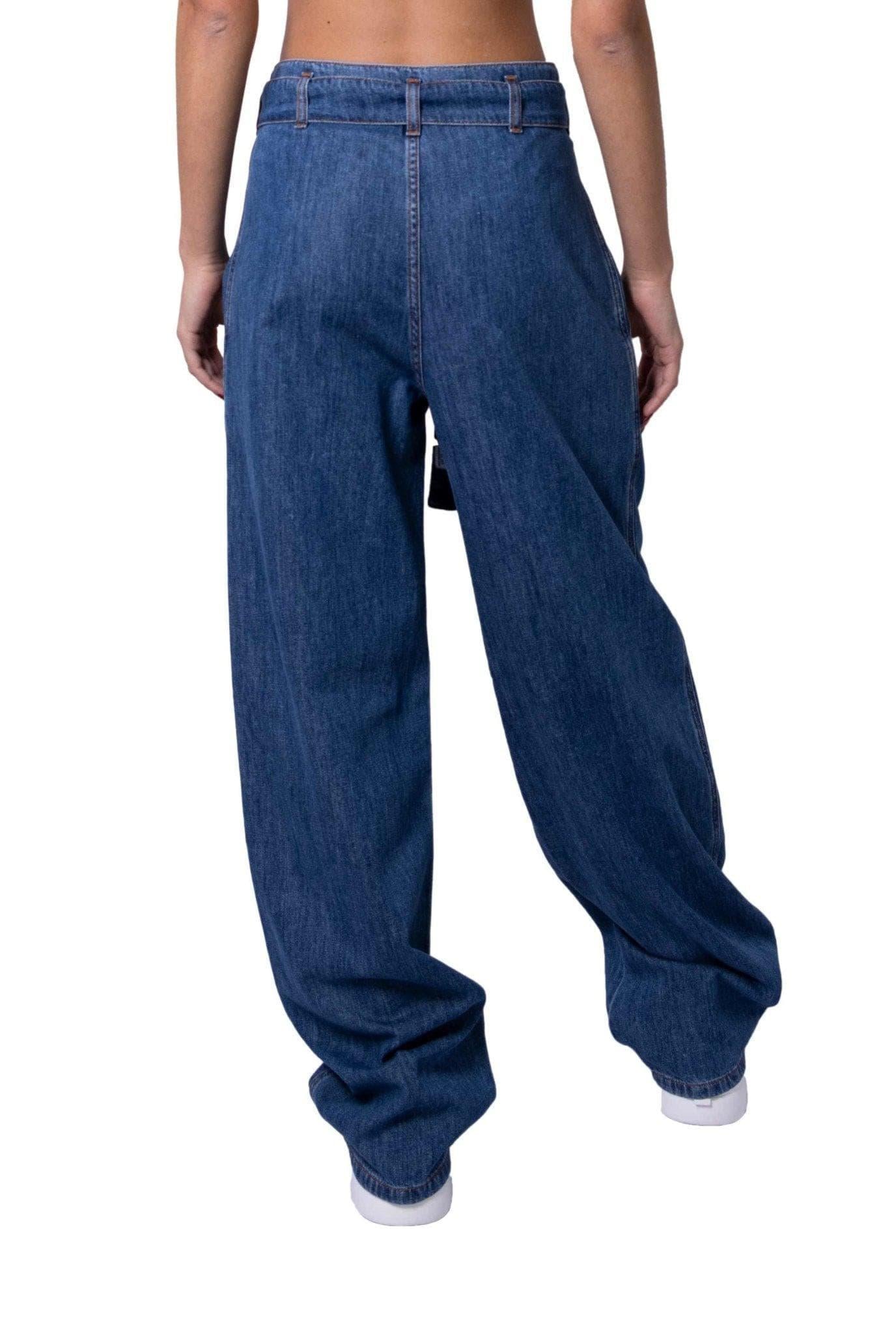 Pantalone oversize in denim con cintura A0322 J PHILOSOPHY