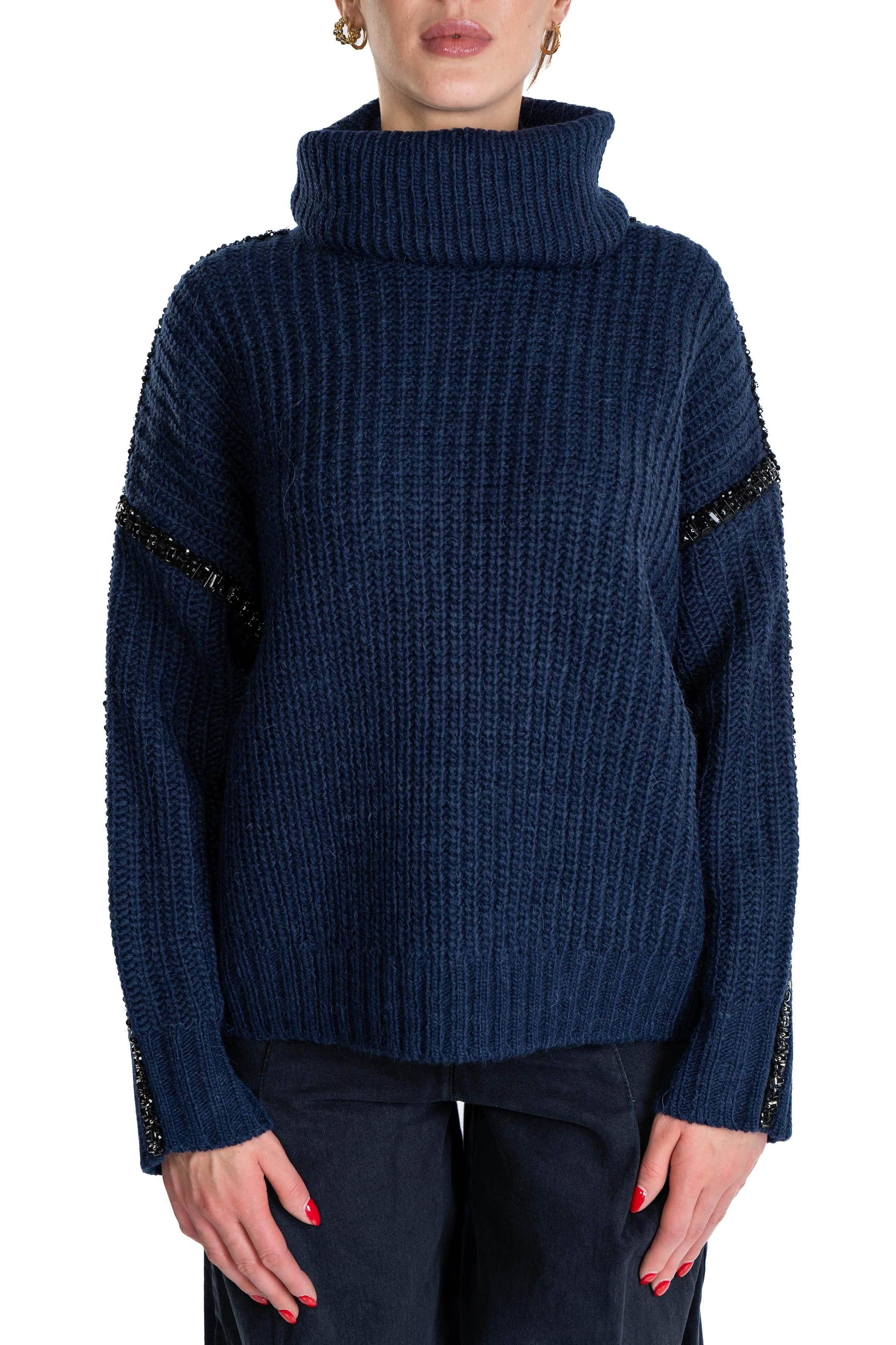 Maglione Indsay blu INDSAY BLACK ESSENTIEL ANTWERP