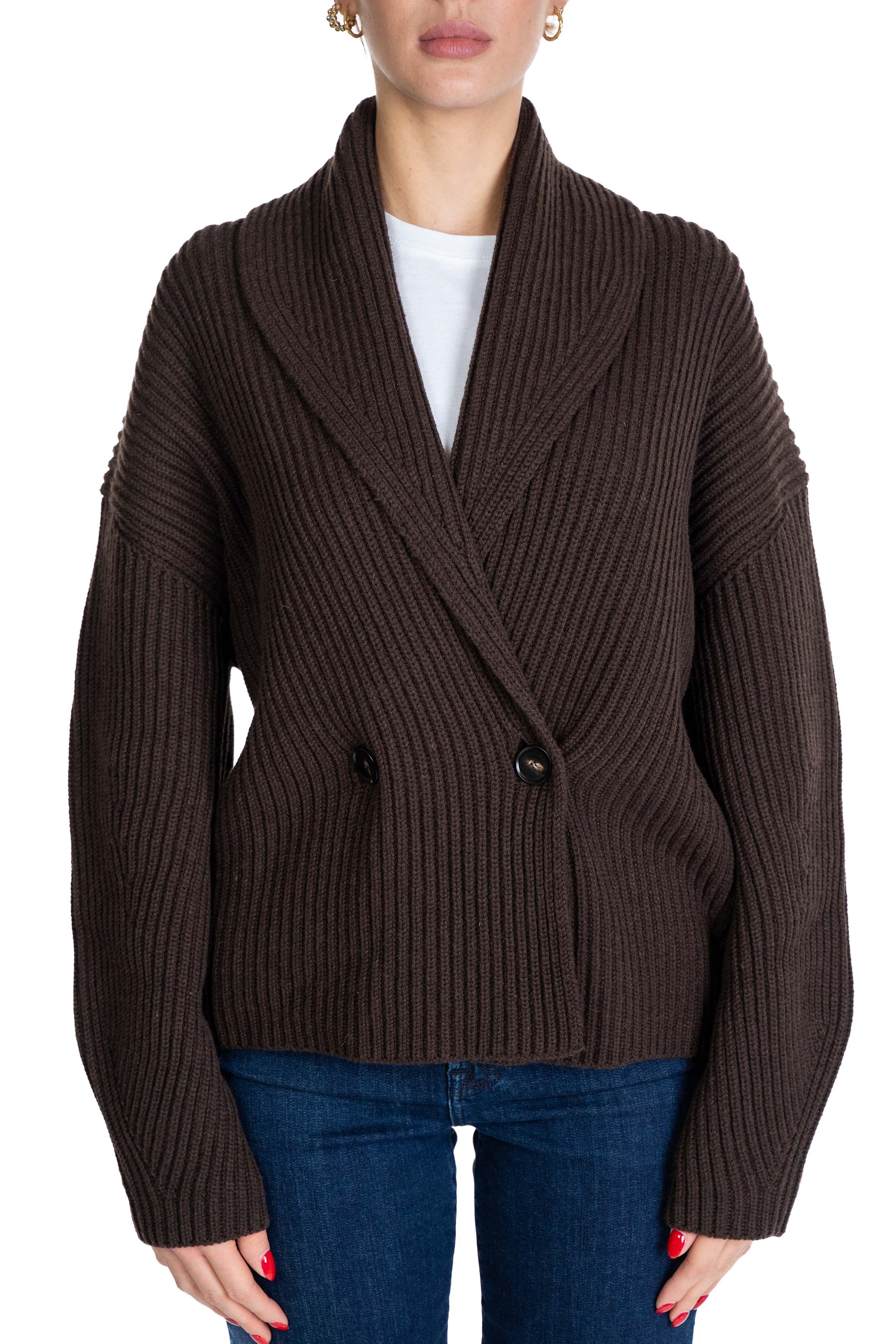 Cardigan Ezra EZRA L5WC06 FONDENTE LIVIANA CONTI
