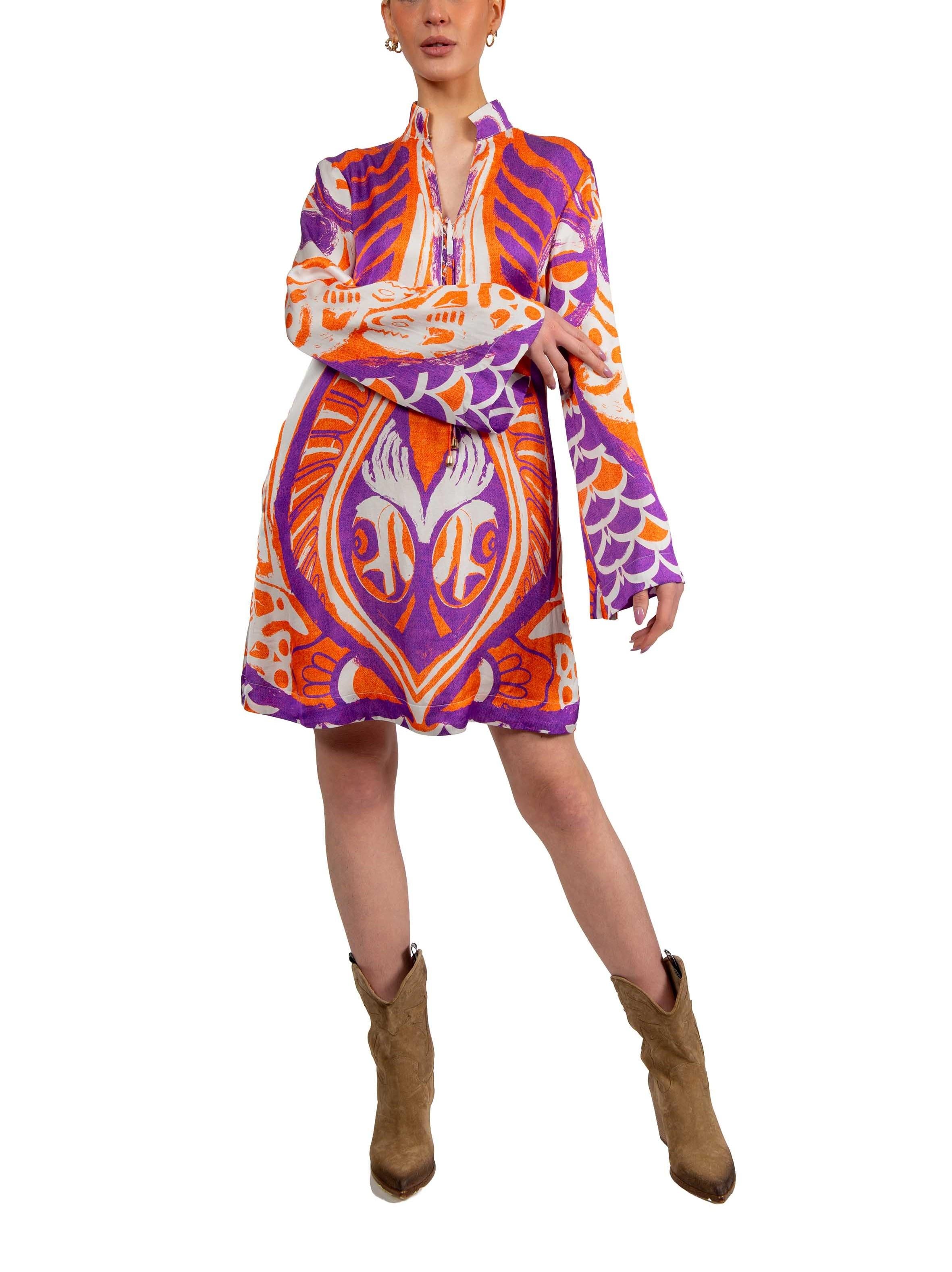 Caftano corto stampa alaska Stella Jean. JA402 STAMPA ALASKA STELLA JEAN