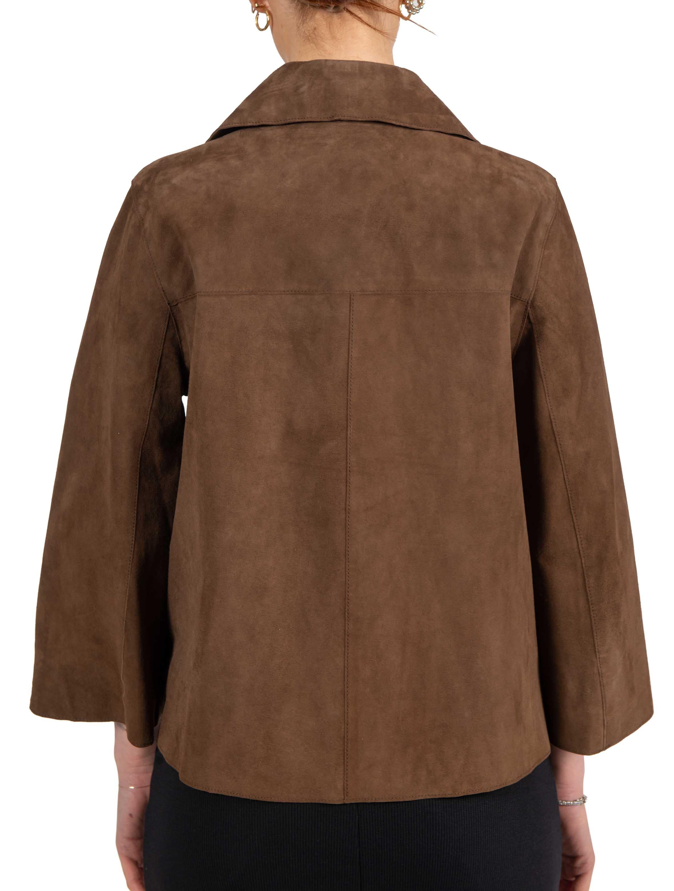 Chiodo Gaia in camoscio GAIA 126 THE JACKIE LEATHERS