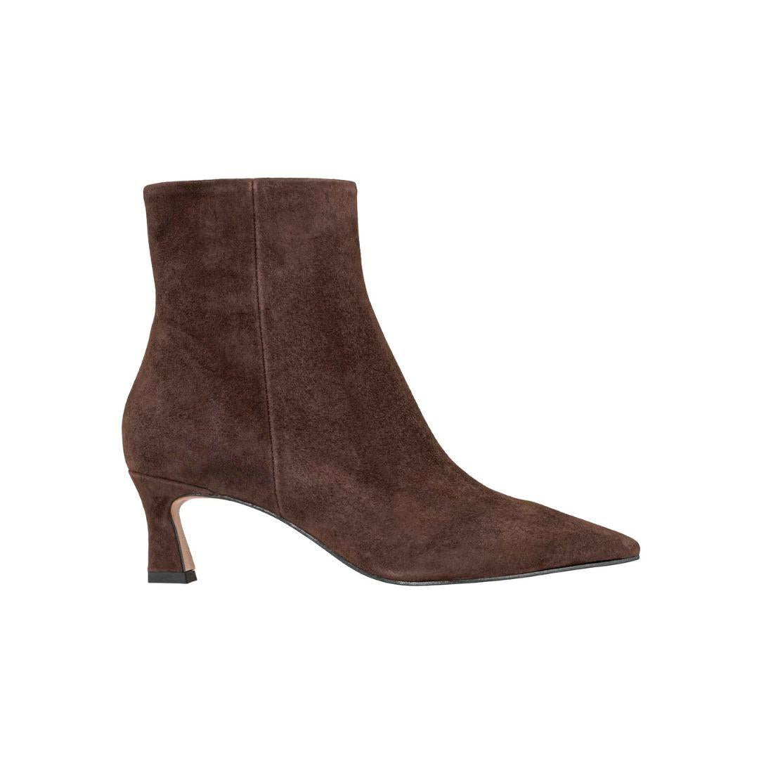 Troncheto R594 in camoscio marrone R594 CAFFE BIANCA DI