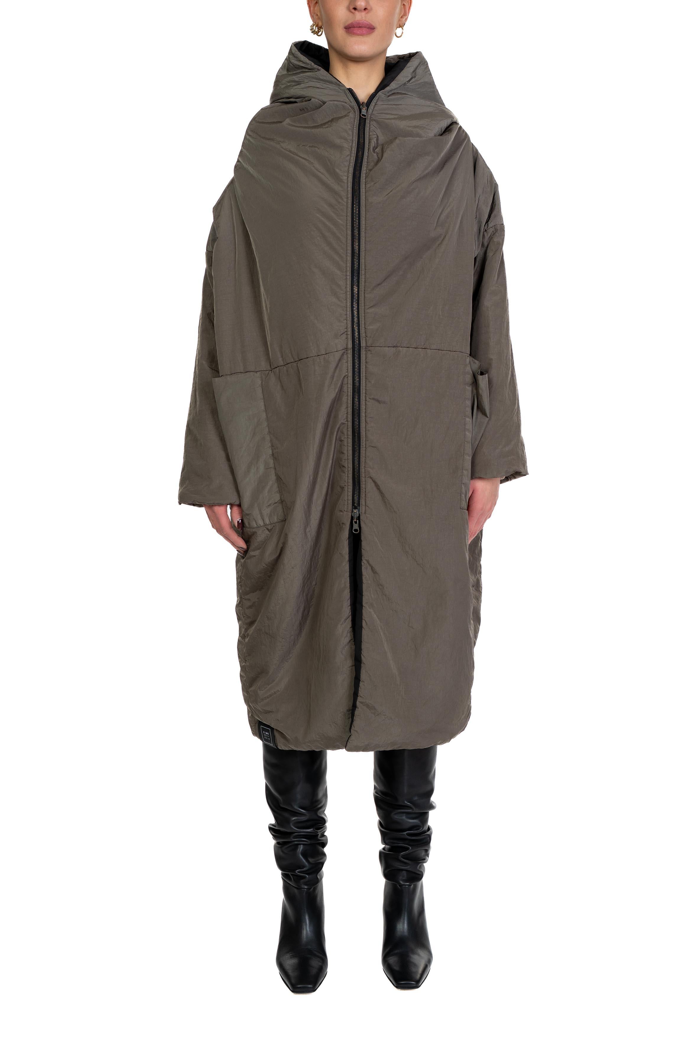 Piumino maxi S459 S459 MAXI MARRON GLACE KImonorain