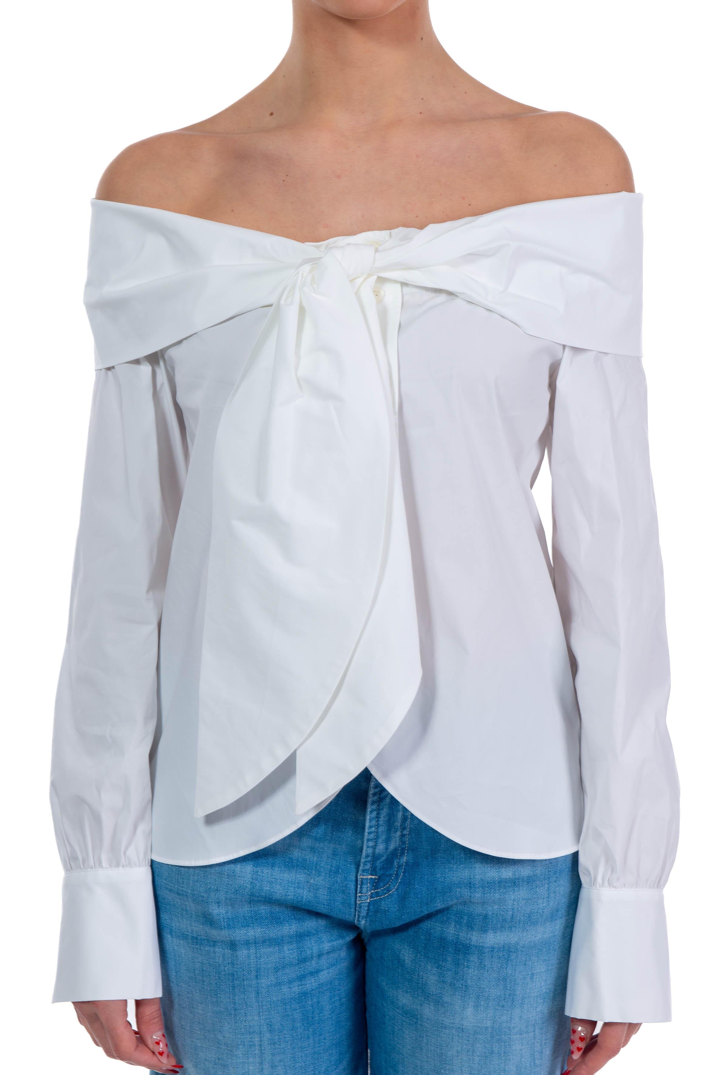 Camicia fiocco di cotone F5SK07 A01 LIVIANA CONTI