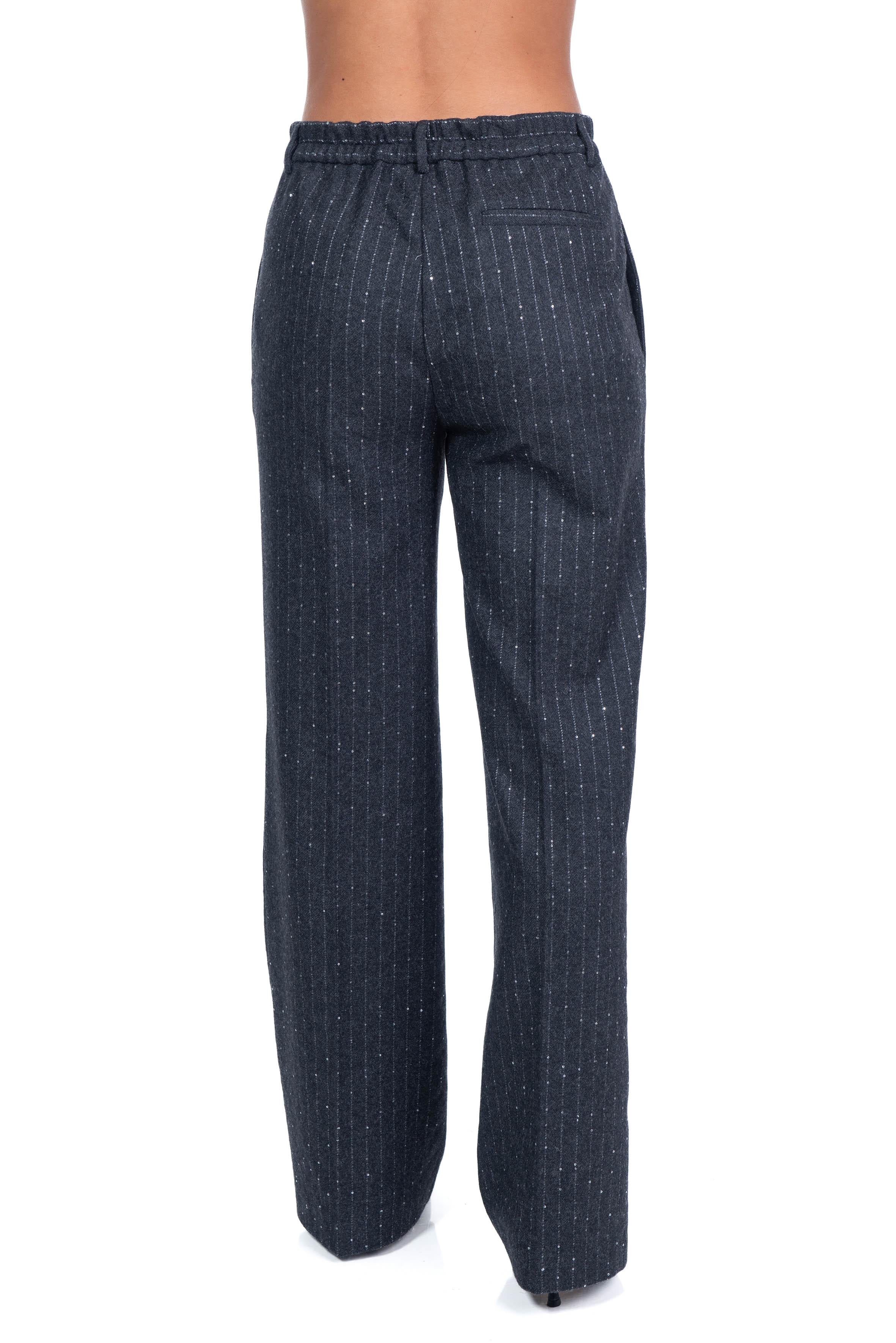 Pantalone gessato grigio J4014026 G JUCCA