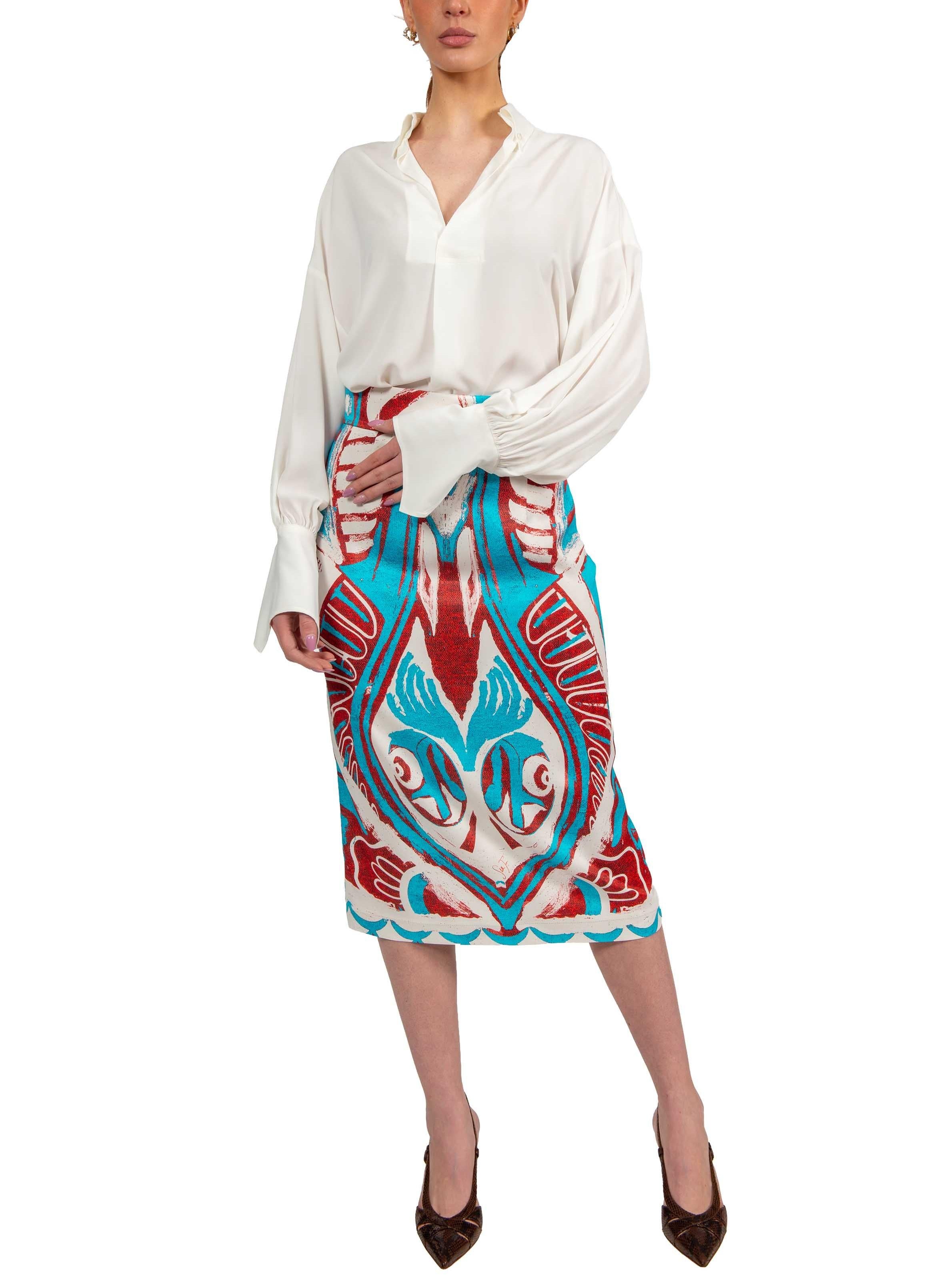 Gonna longuette stampa alaska JG409 STAMPA ALASKA STELLA JEAN