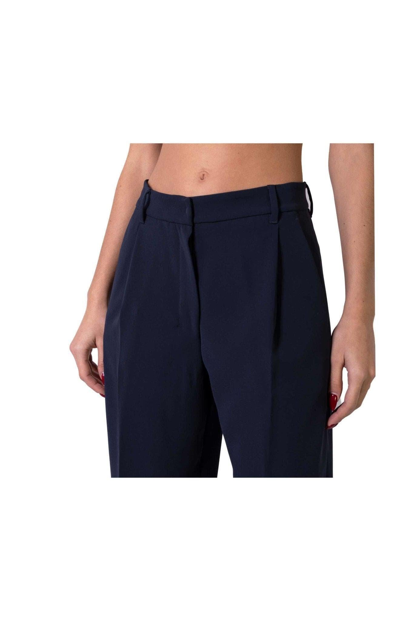 Pantalone Michela in cady blu MICHELA B MAX MARA
