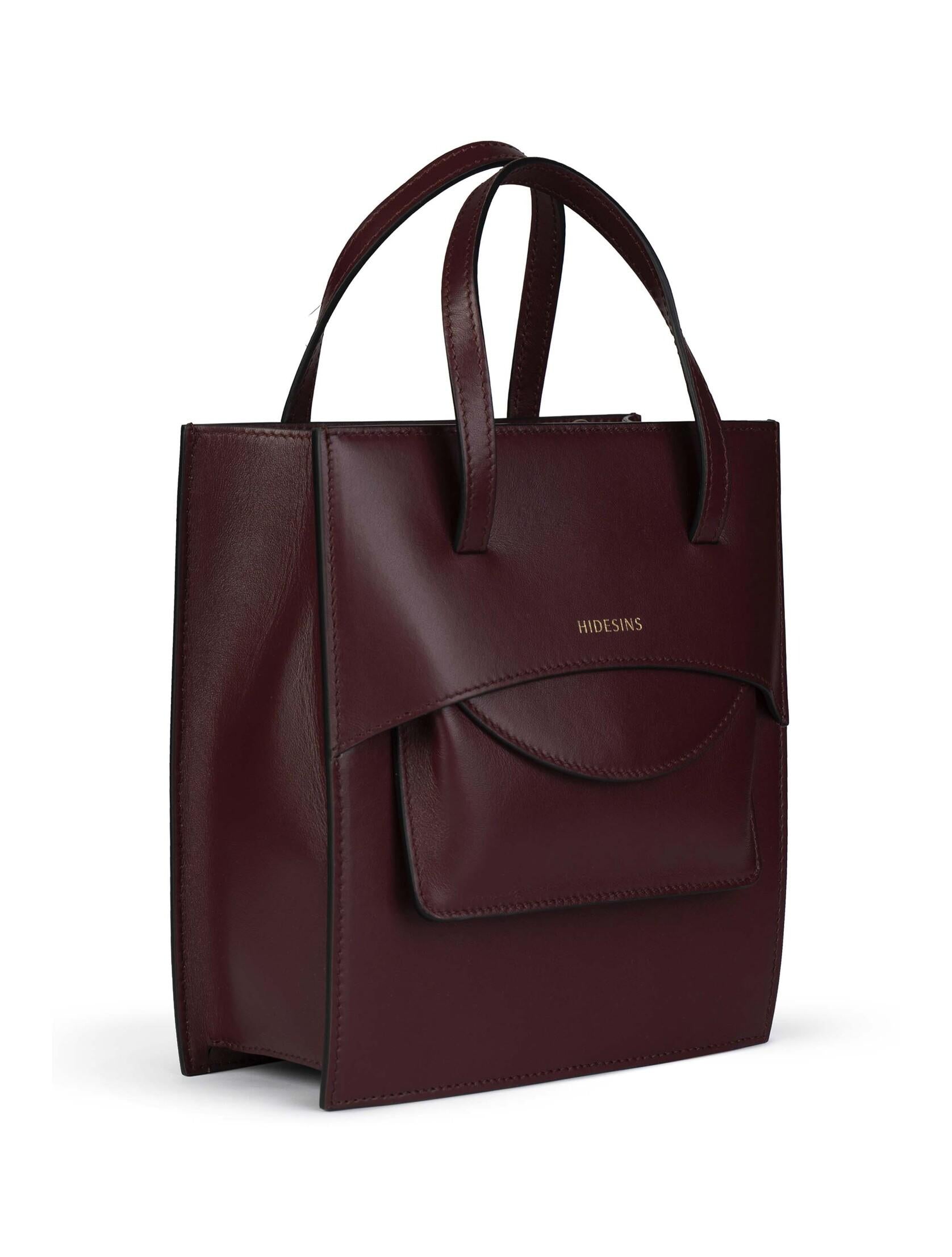 Borsa Flap J mini bordò FLAP J MINI PREMIER WINE HIDESINS