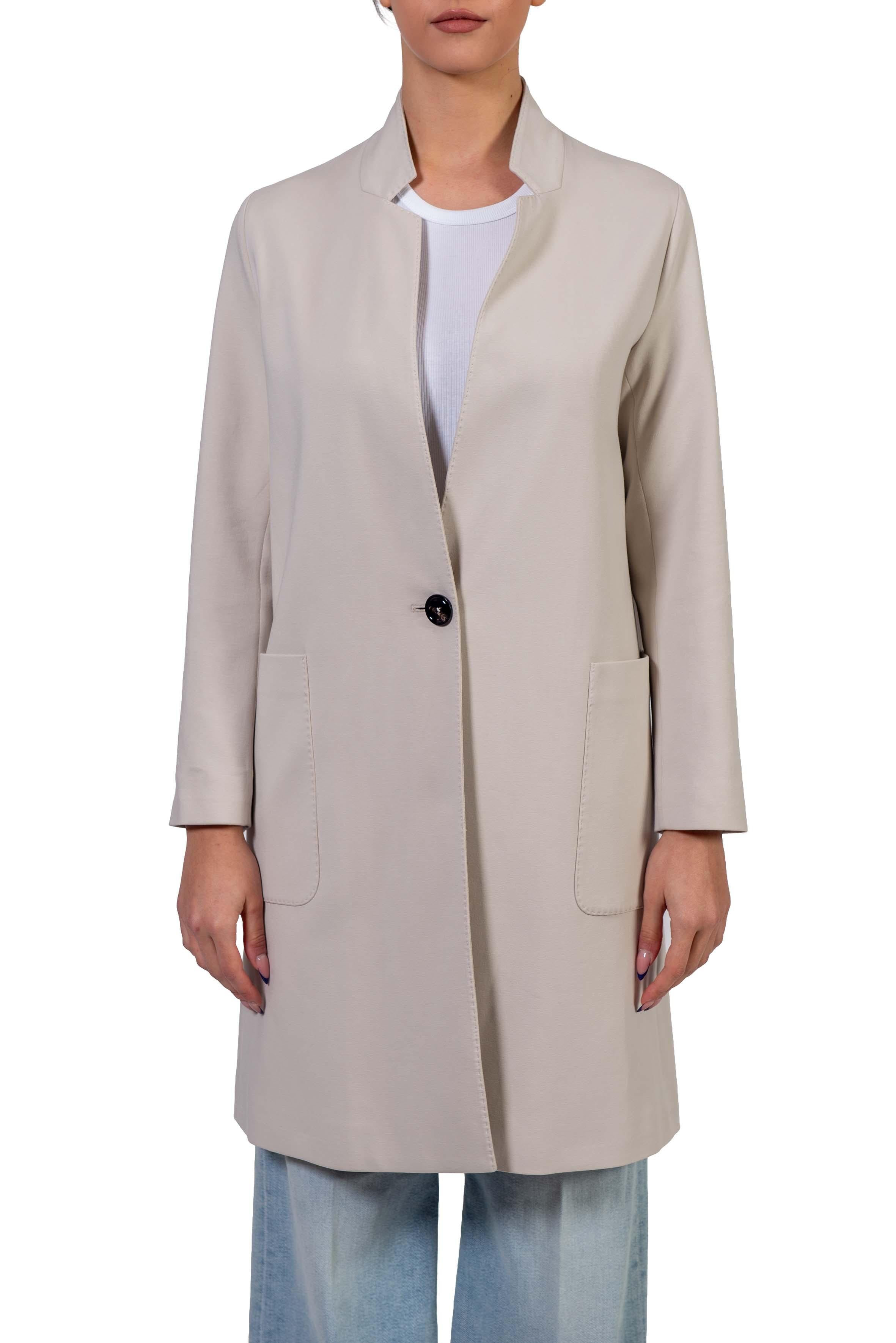 Spolverino ghiaccio FD3816 COAT FLEECE SESAMO CIRCOLO