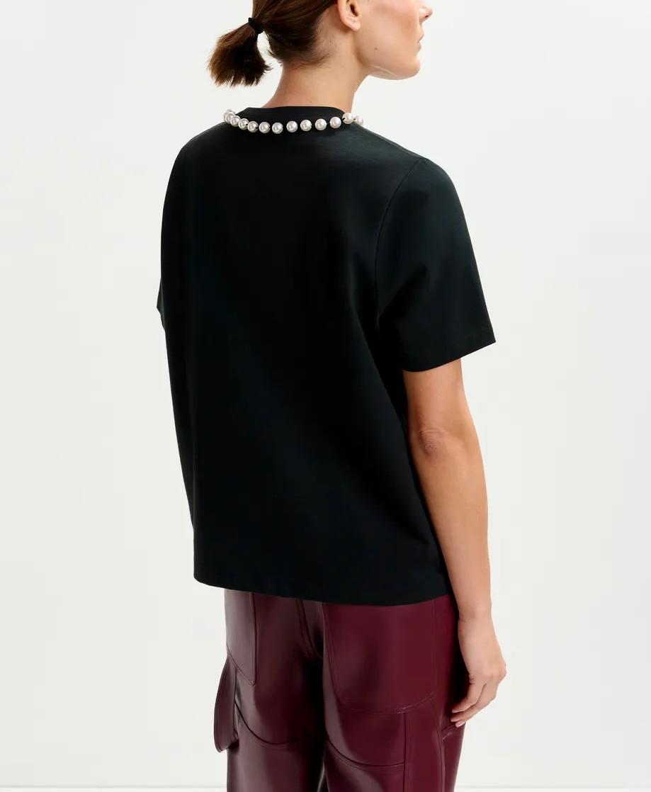 T-shirt nera Isos ISOS BLACK ESSENTIEL ANTWERP