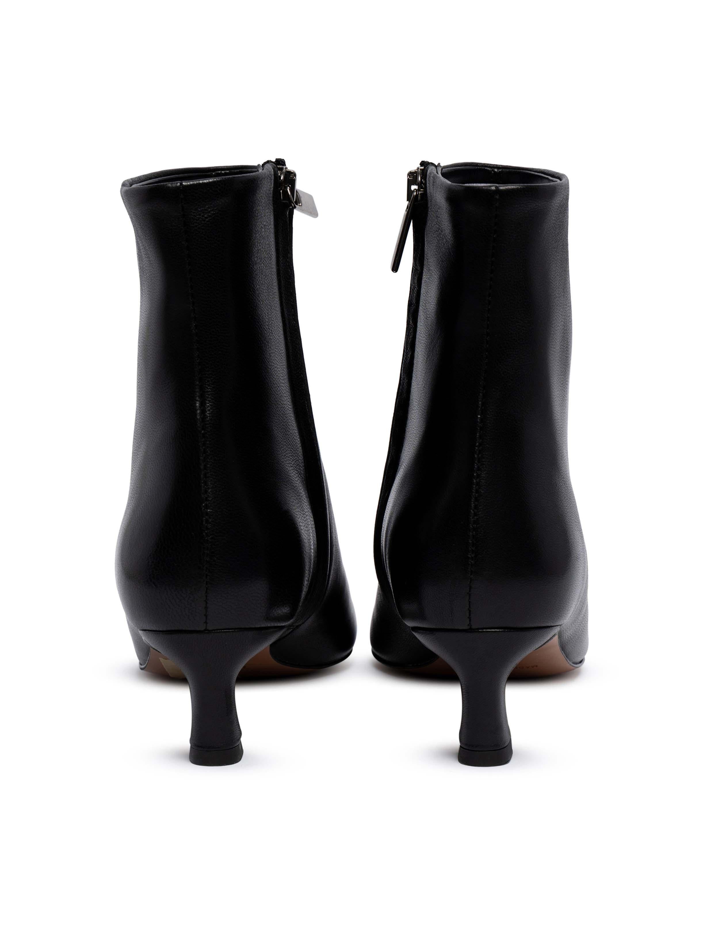 Tronchetto in nappa nera R594 N BIANCA DI