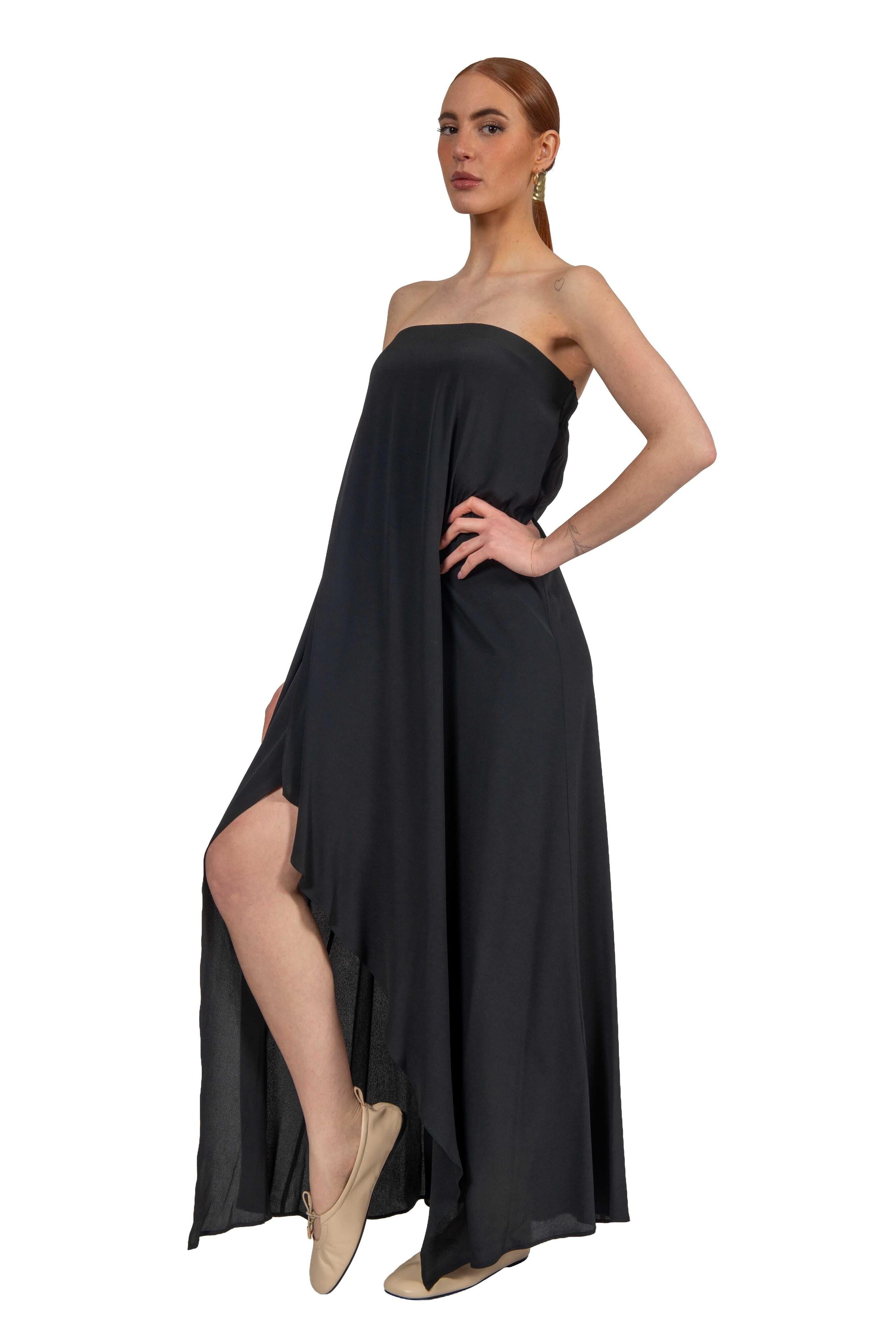 Abito Zoey nero ZOEY S6SU35 NERO SEMICOUTURE