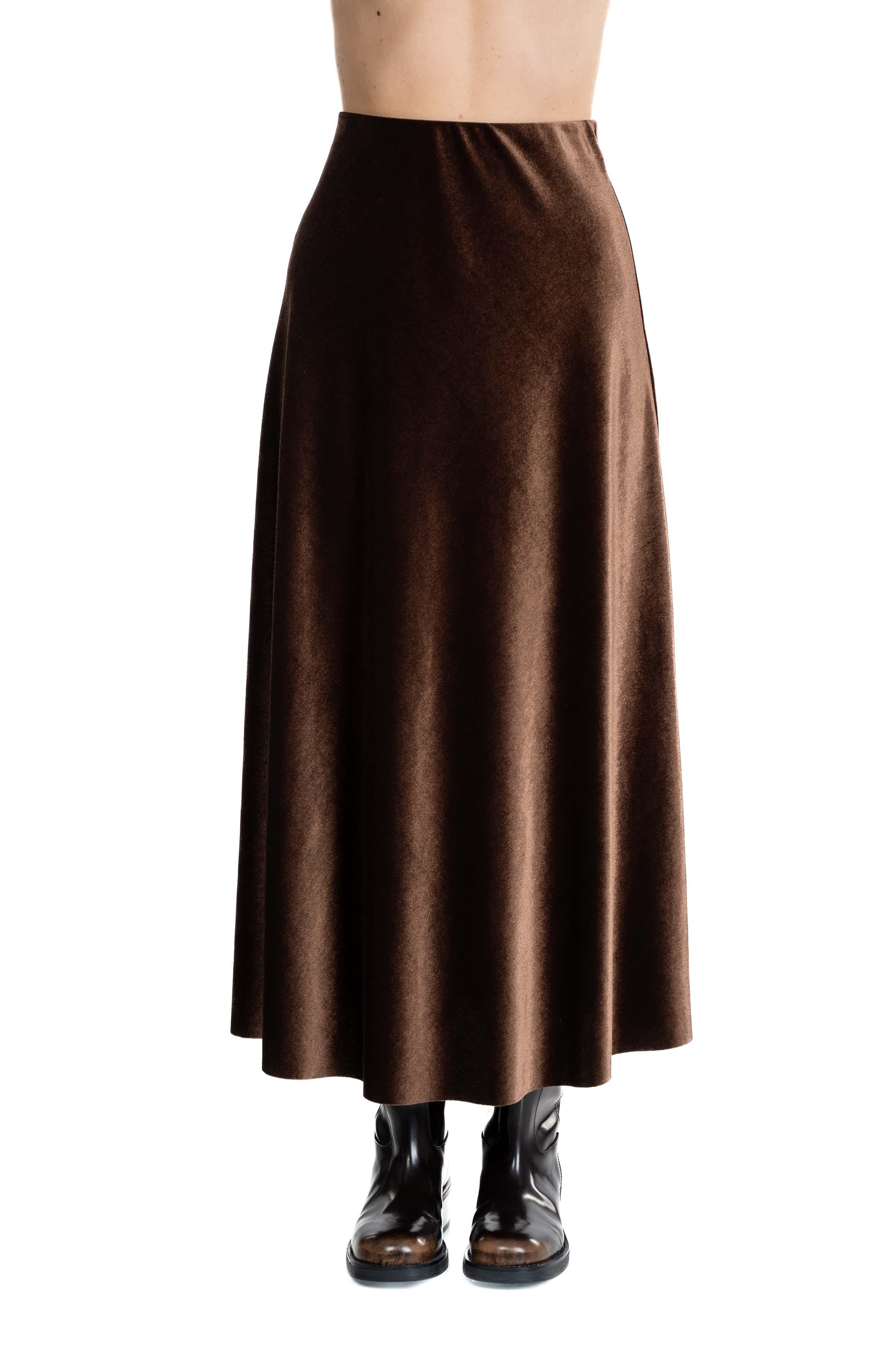 Gonna in ciniglia marrone 2360 1647 CAFFE ALICE MILLER