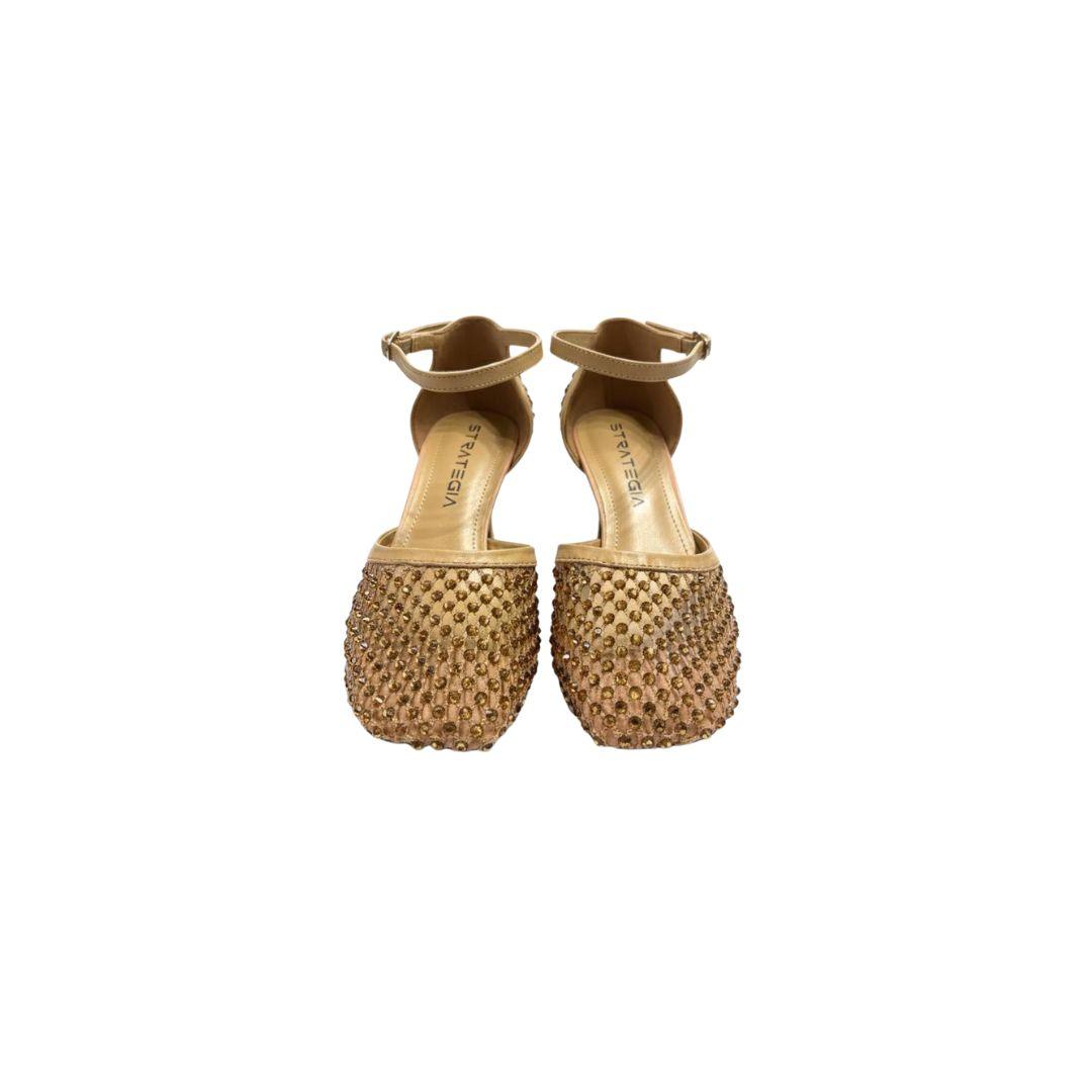 Decolltè strass beige R15 SAHARA STRATEGIA