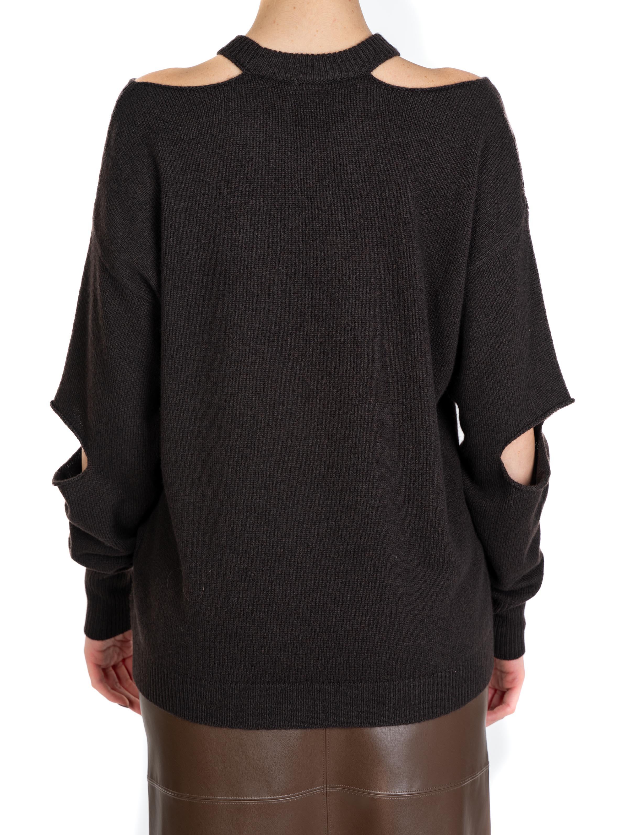 Maglia cut-out girocollo testa di moro 32006 MORO FEDERICA TOSI