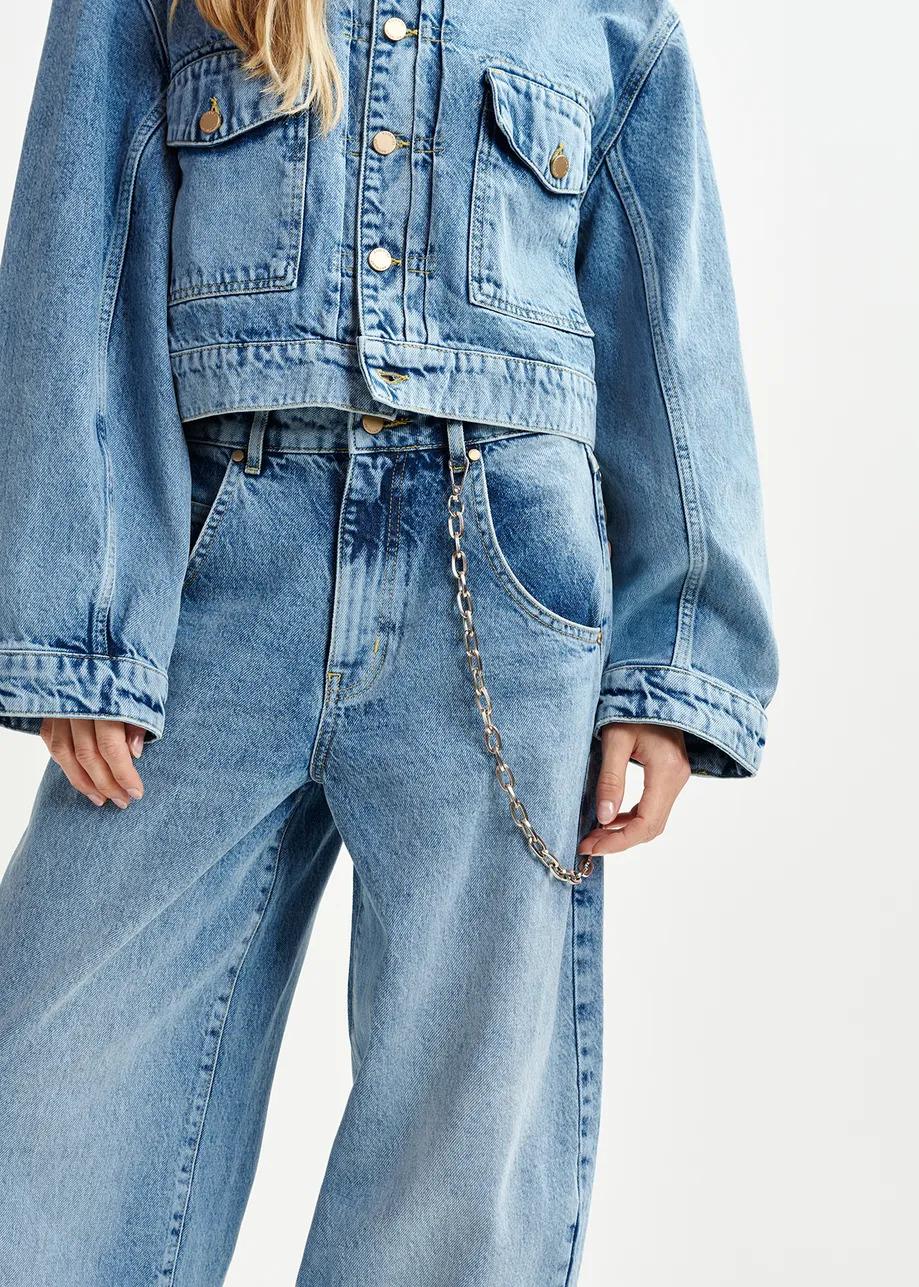 Jeans Huge barrel HUGE BARREL AB08 AQUA BLUE ESSENTIEL ANTWERP
