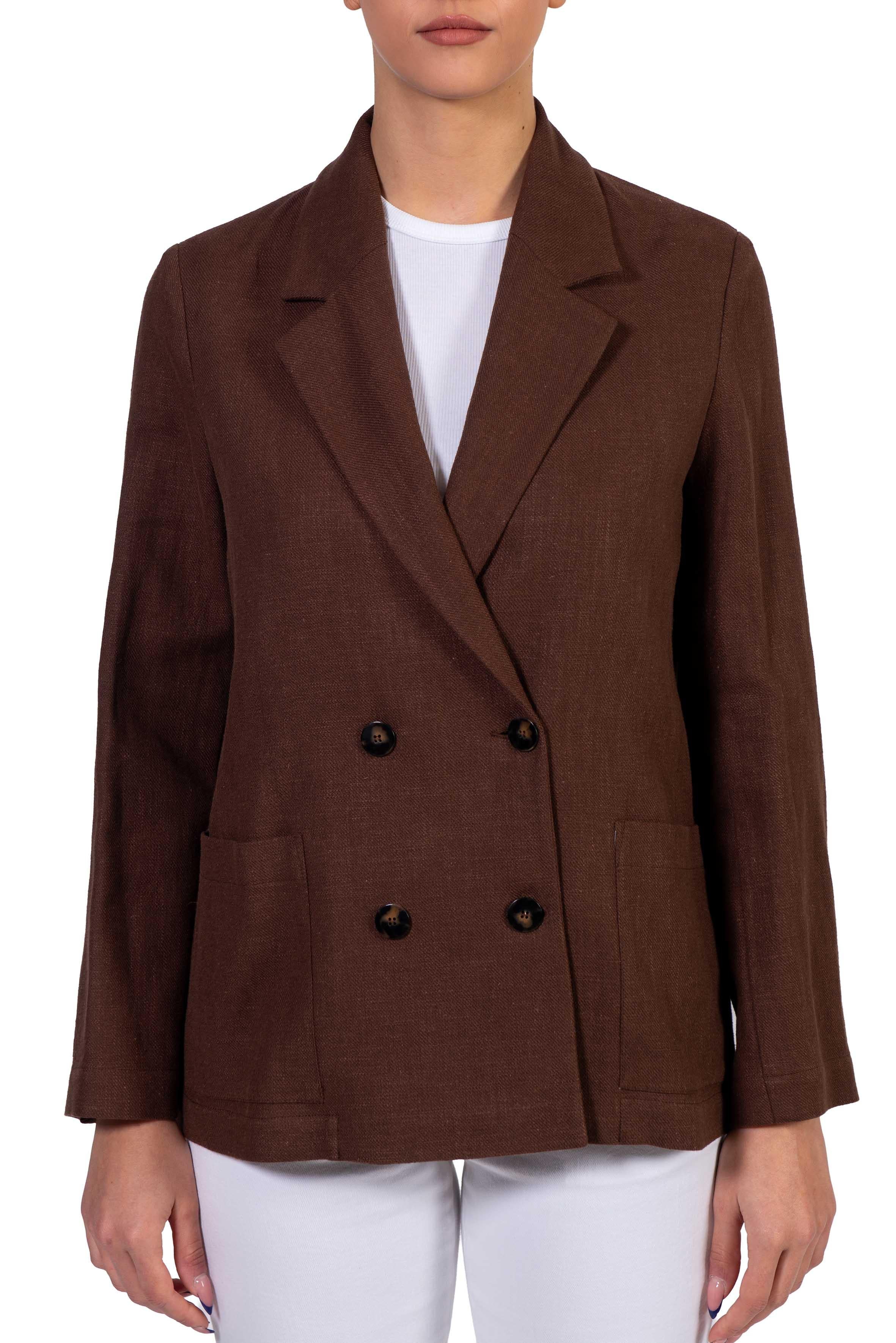Giacca doppiopetto marrone over 4870 4418 MORO ALICE MILLER