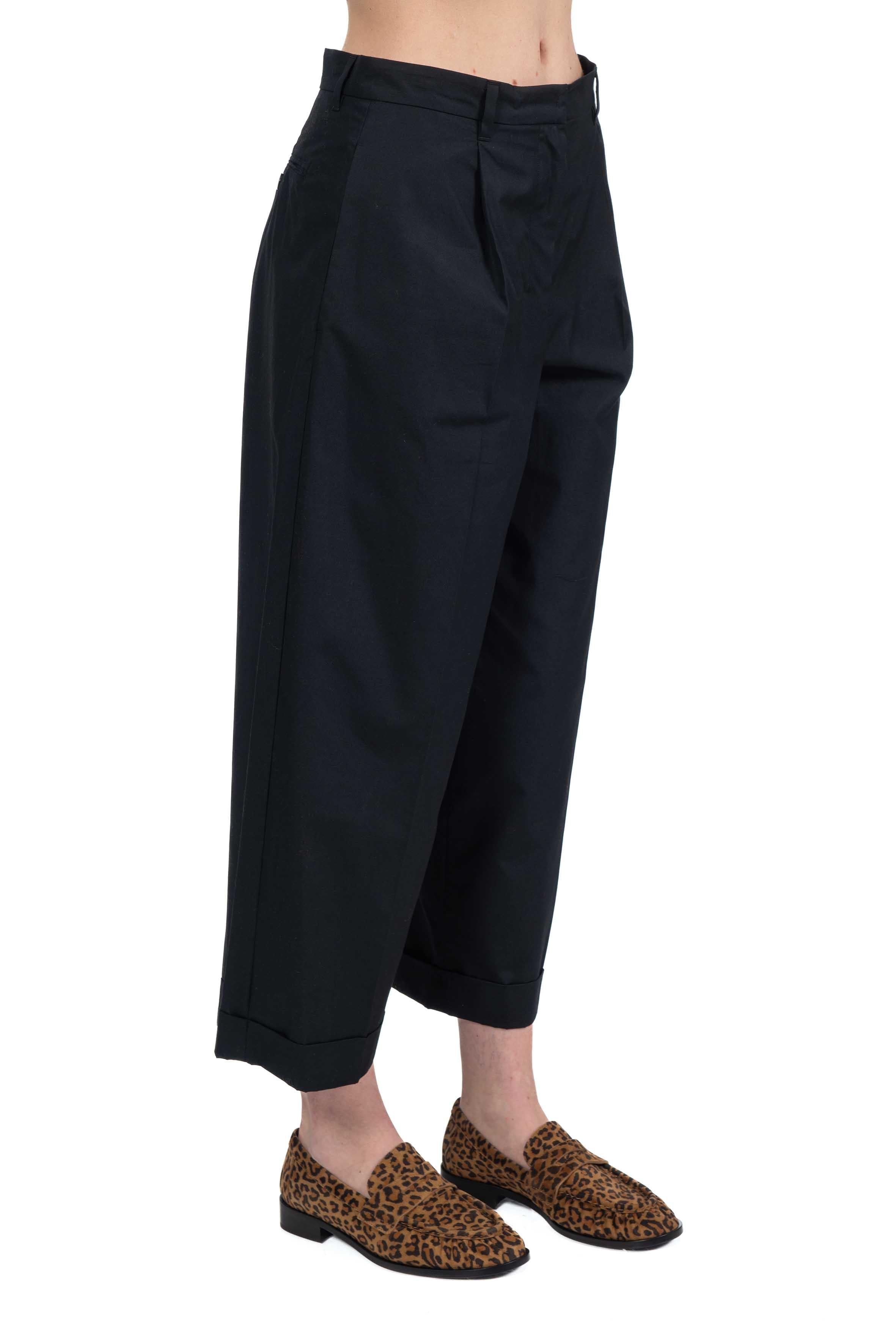 Pantalone Danza in cotone nero DANZA 043 MAX MARA