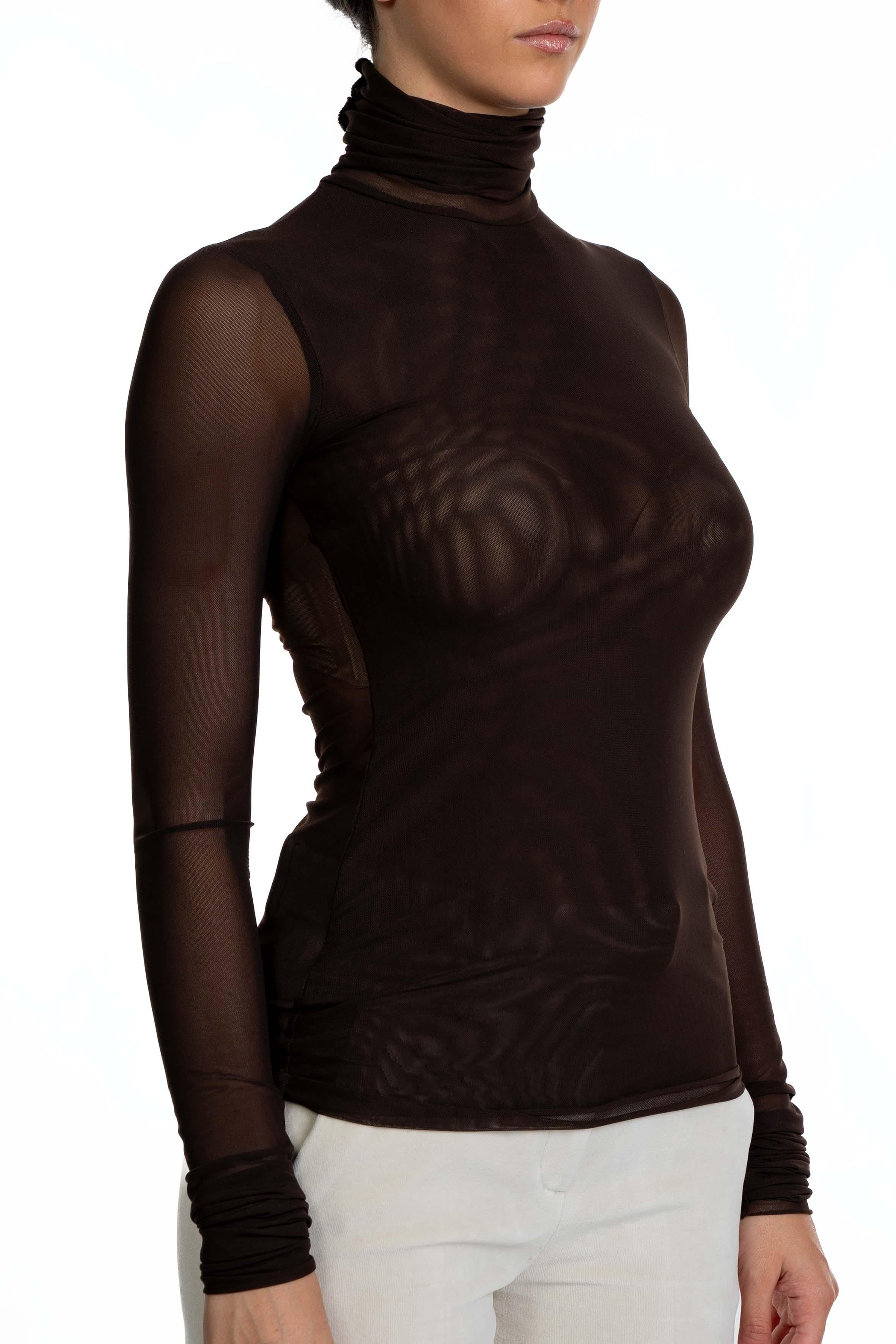 Maglia lupetto in tulle testa di moro 4806 4276 MORO ALICE MILLER