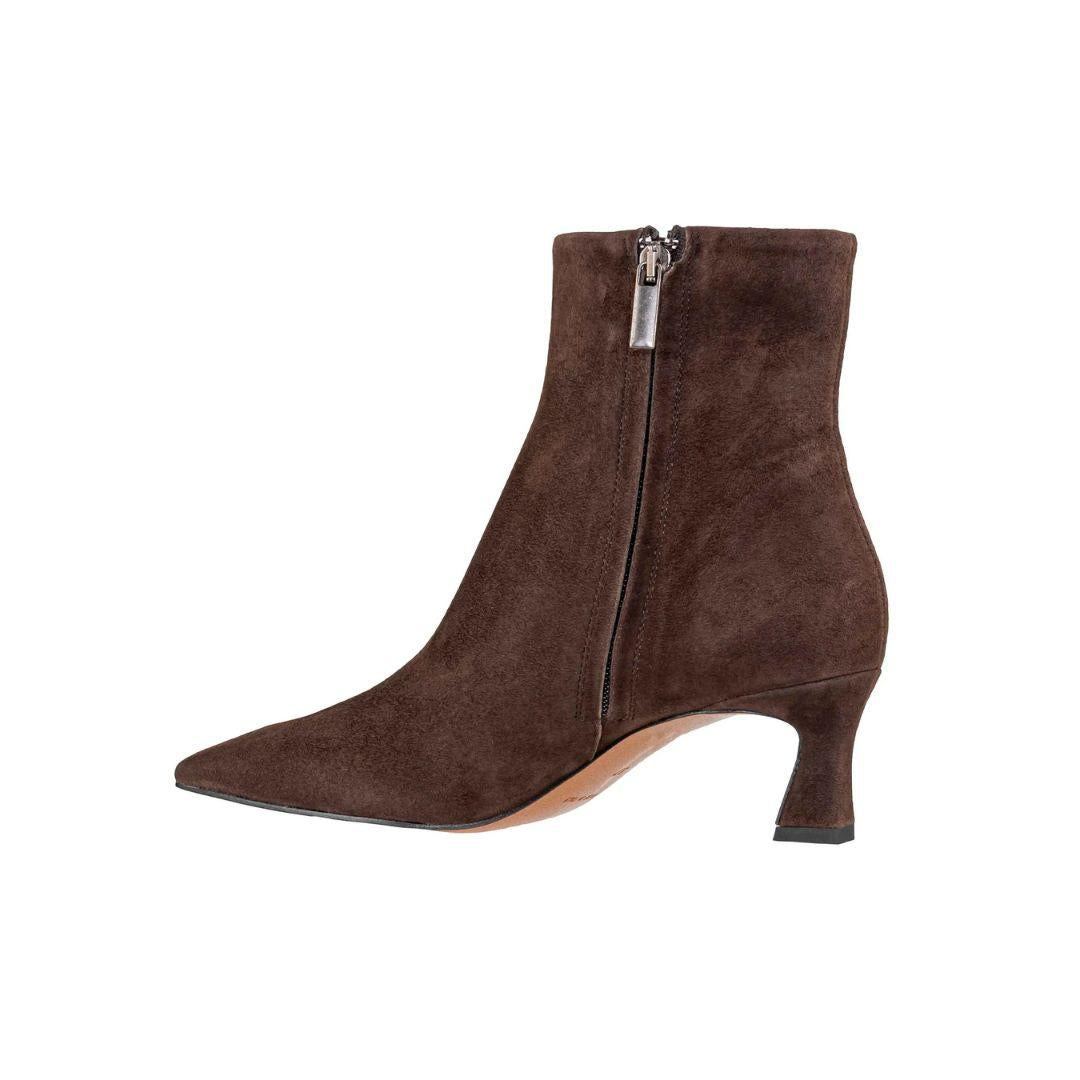 Troncheto R594 in camoscio marrone R594 CAFFE BIANCA DI