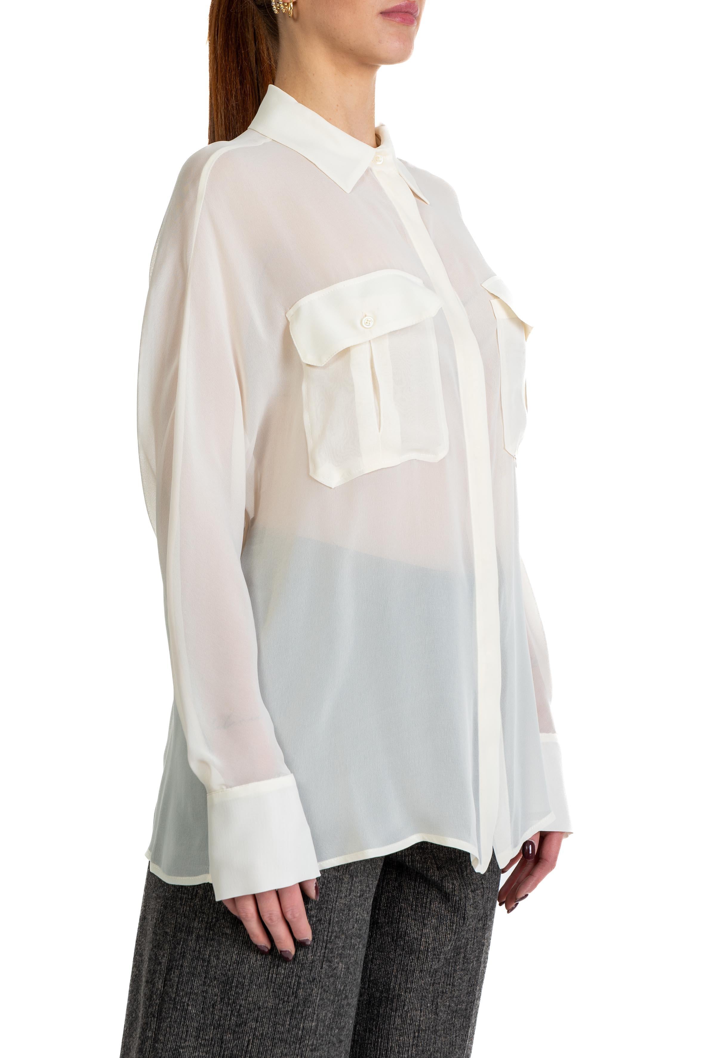 Camicia Tiffany panna TIFFANY S5WU06 GESSO SEMICOUTURE