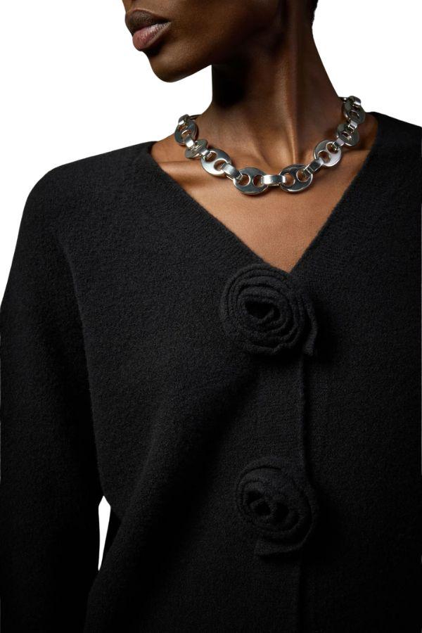 Cardigan Gabriella nero GABRIELLA L5WG01 NERO LIVIANA CONTI