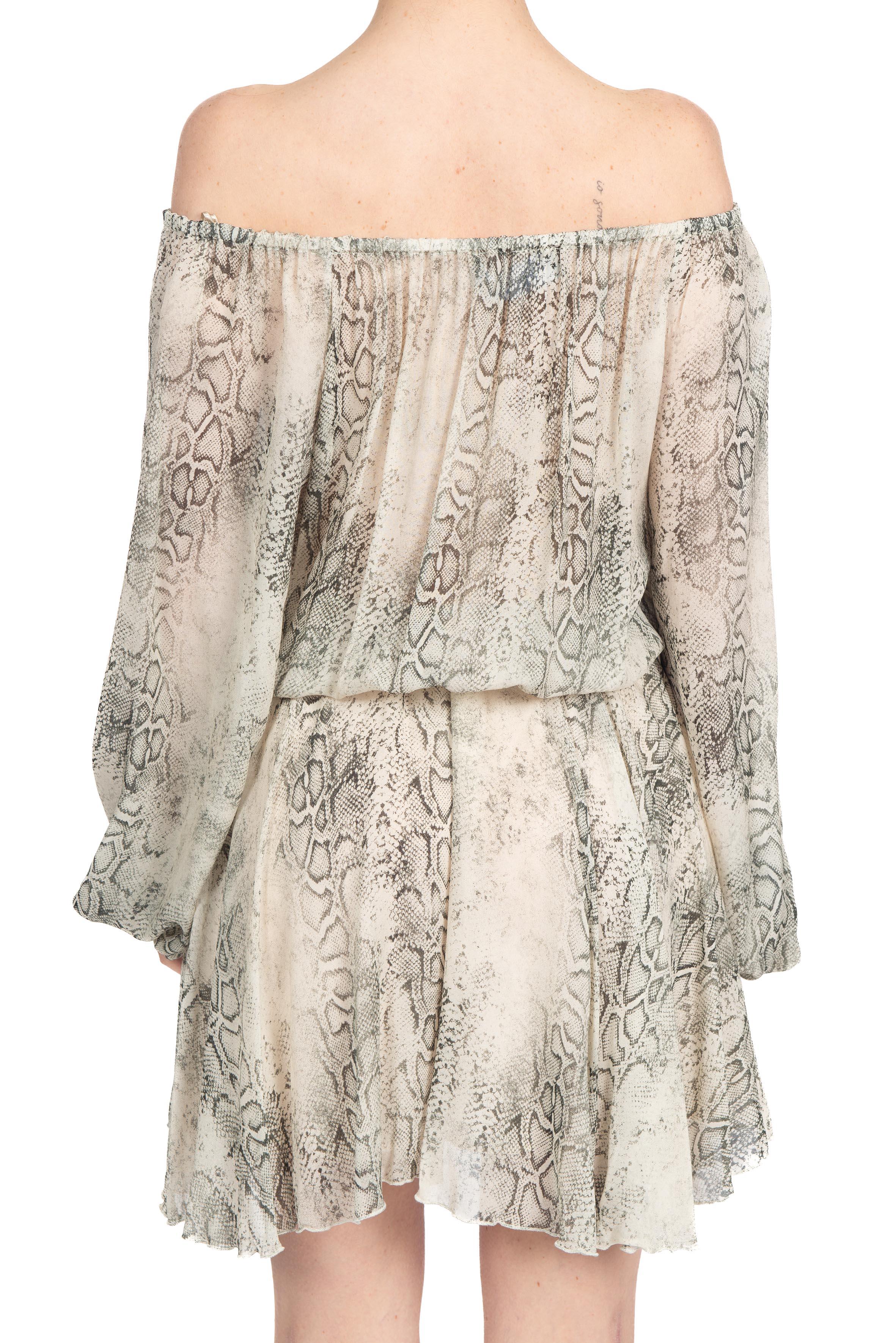 Abito corto stampa pitone 41219 41219 SABBIA FEDERICA TOSI