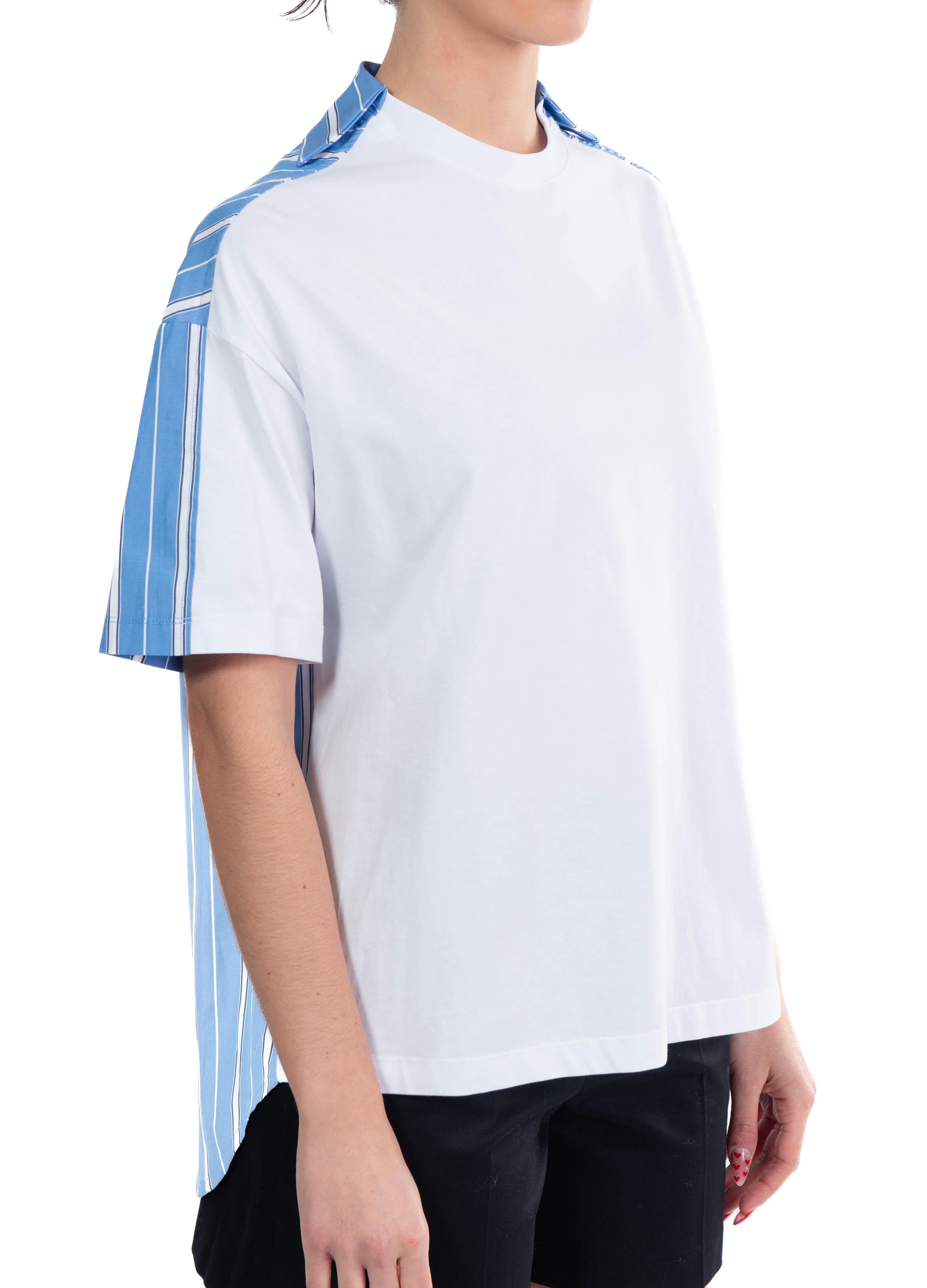 T-shirt doppio tessuto 3841MDM125 OPTICAL WHITE 01 MSGM