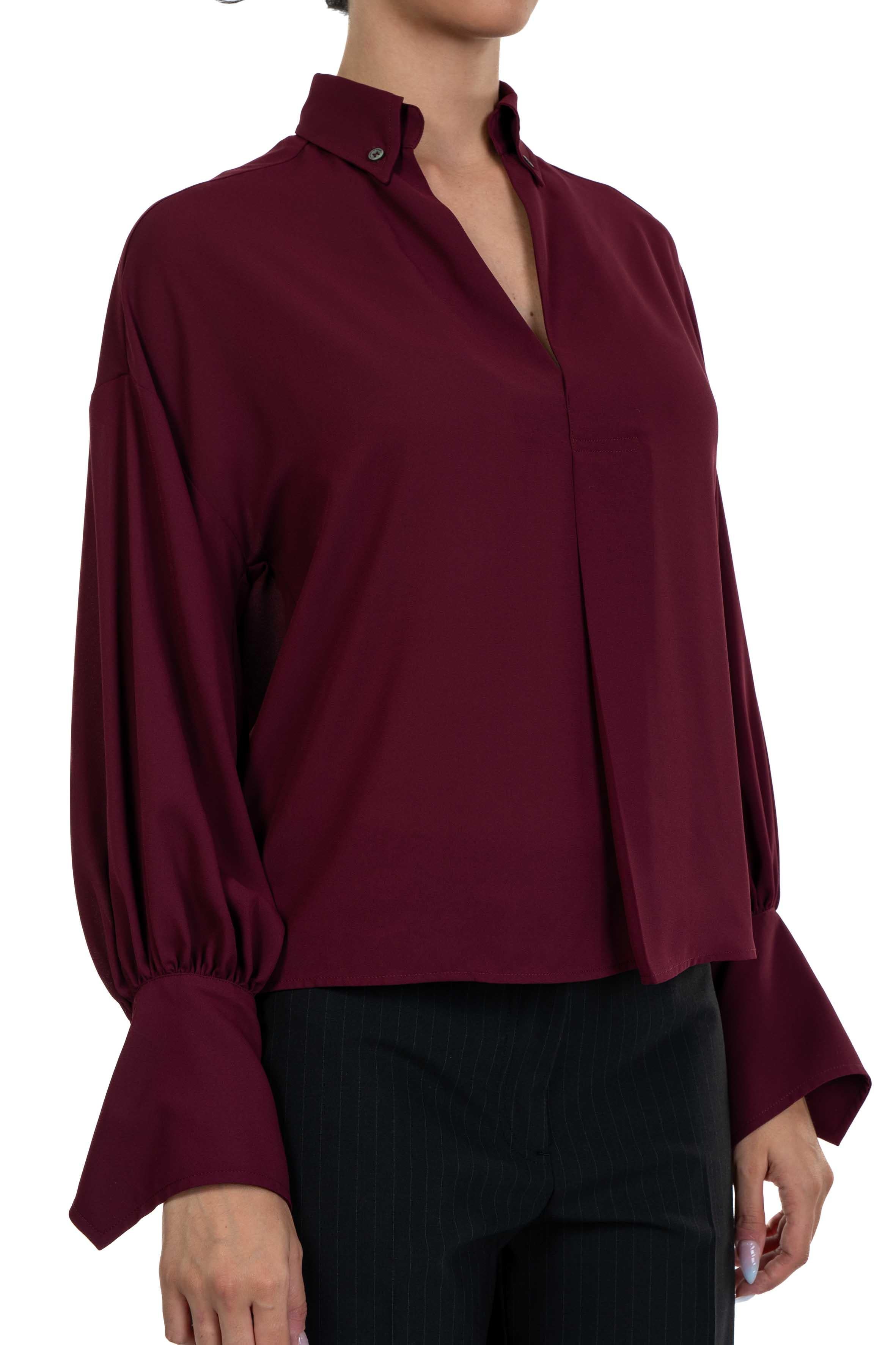 Blusa scollo a V bordò 4032 2859 BORDO ALICE MILLER