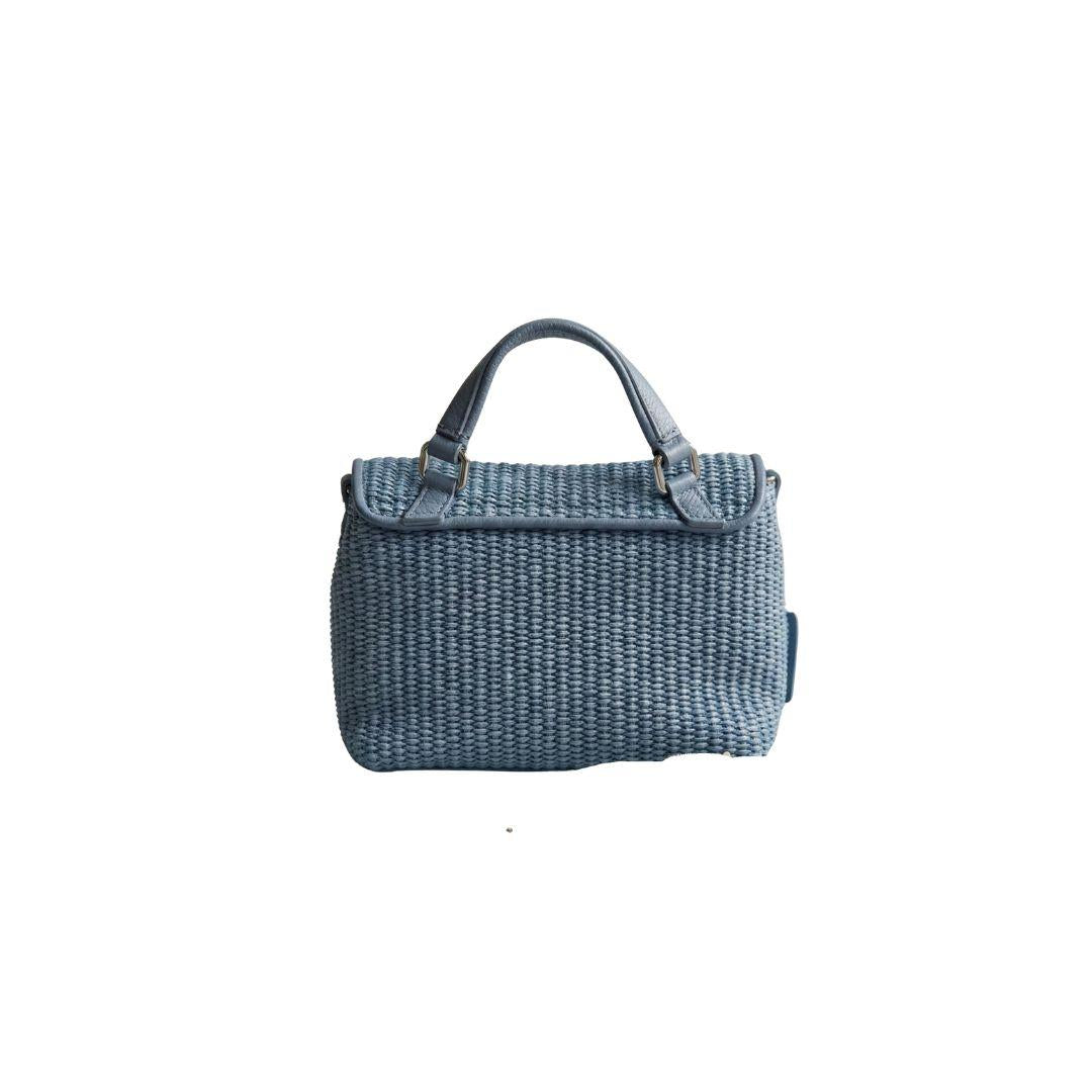 Borsa Postina baby vimini blue adriatico POSTINA BABY VIMINI BLUE ADRIATICO ZANELLATO