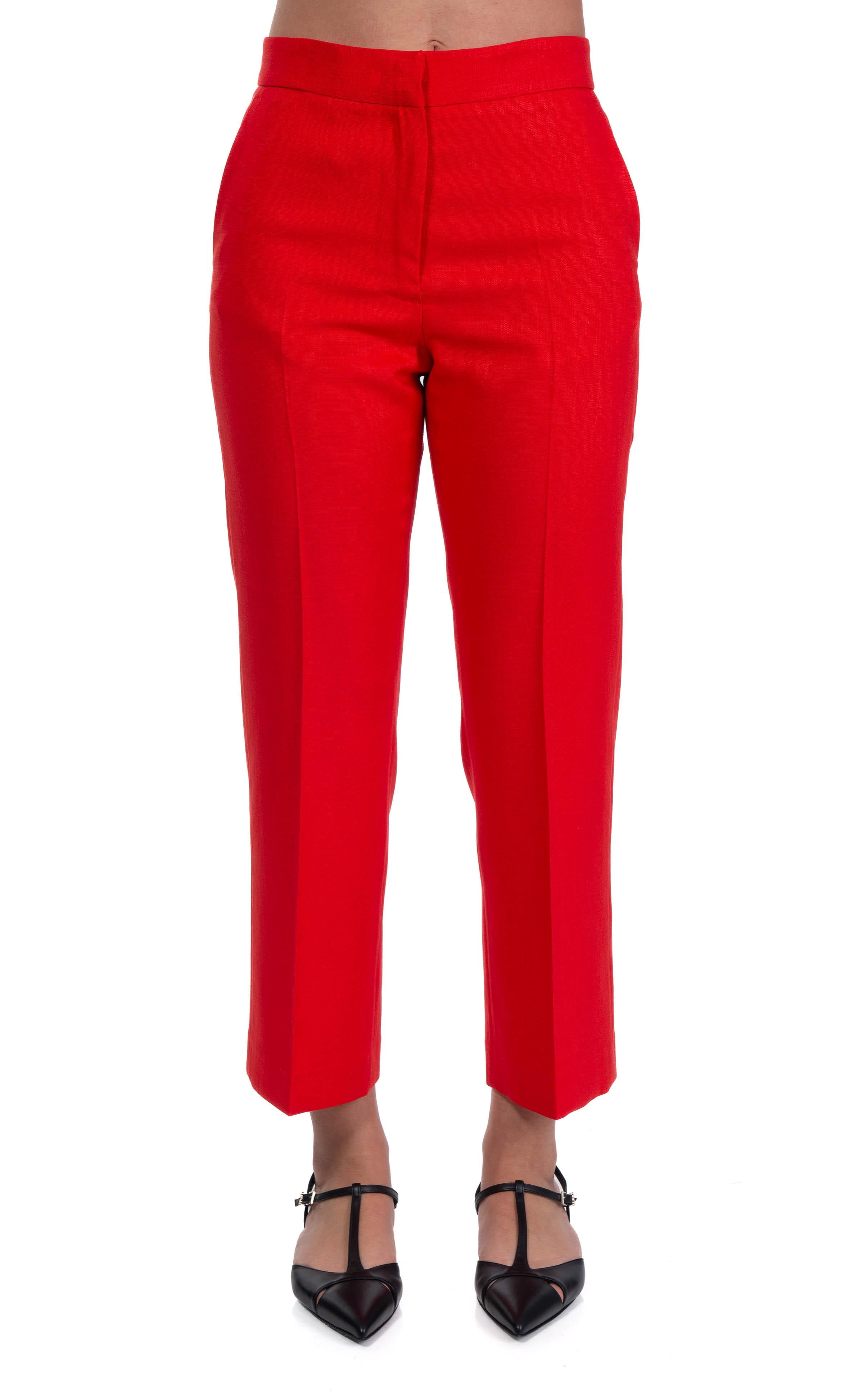 pantalone caviglia 3841MDP17 25716 18 RED MSGM