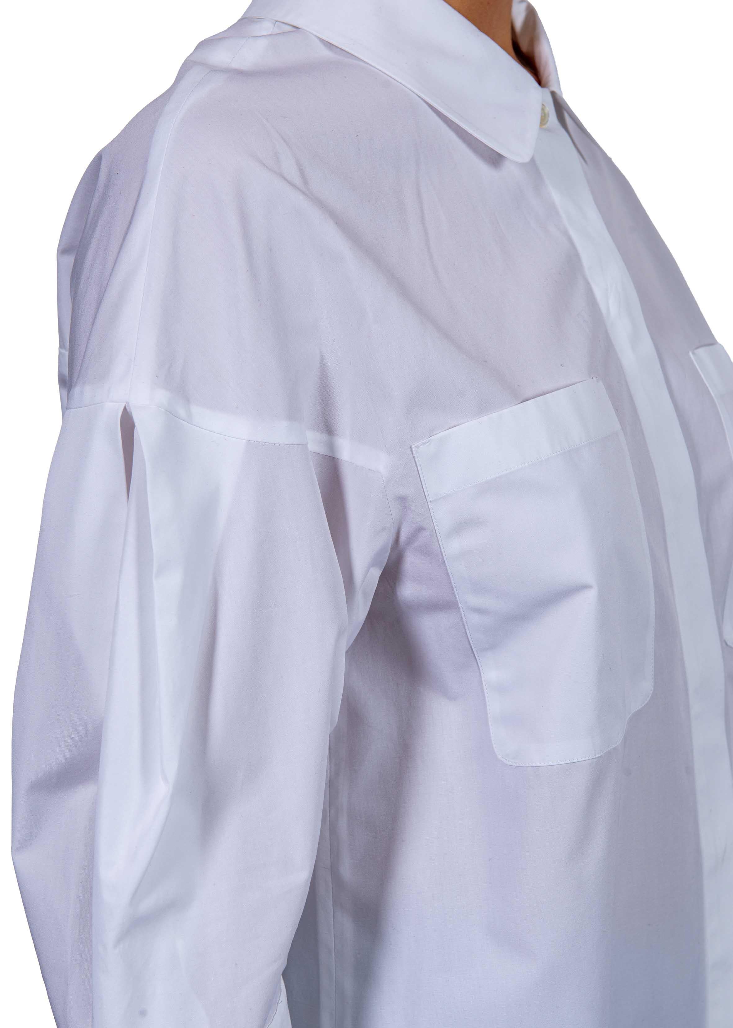 Camicia di cotone bianca Ancella ANCELLA 060 MAX MARA